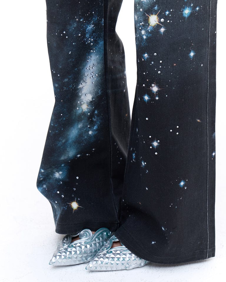 FAYCHUI Galaxy Glow Diamond Jeans