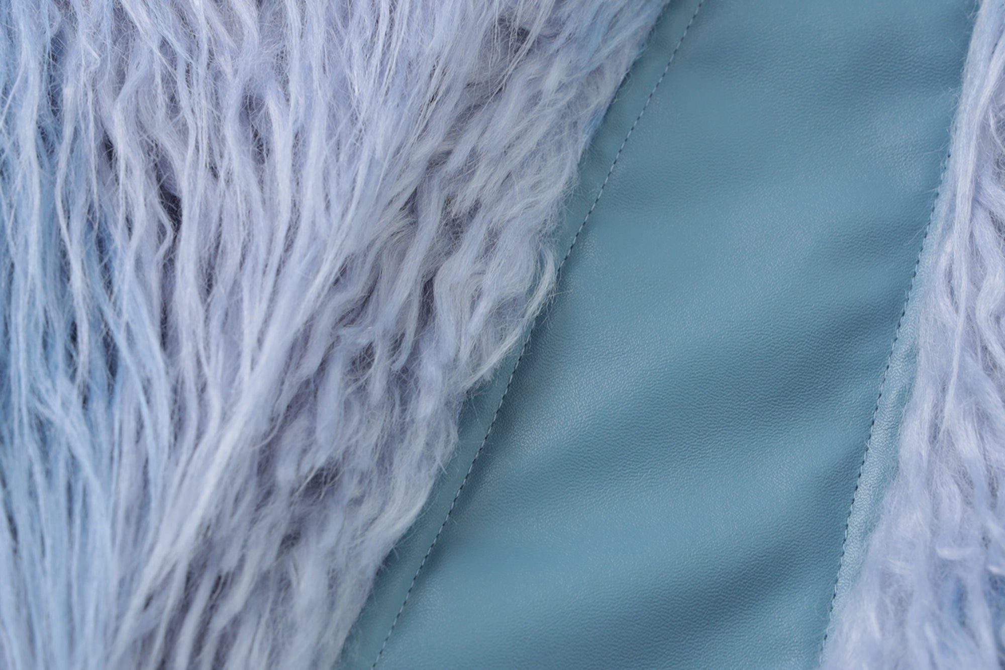 NEVER OFFEND L ANGEL Shaggy Faux-Fur Panel Jacket