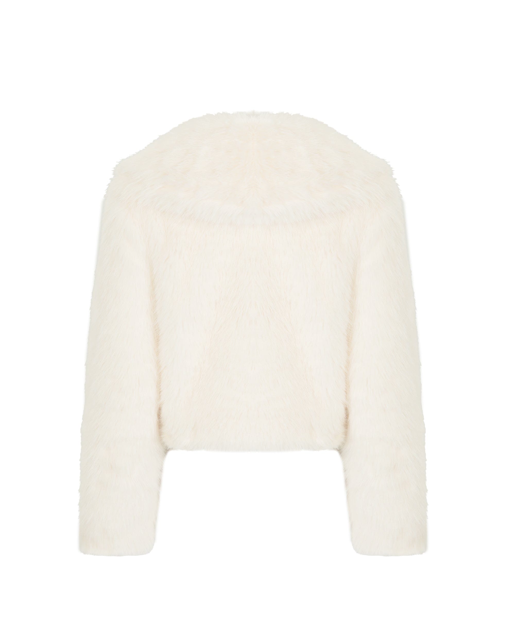 NEVER OFFEND L ANGEL Faux Fur Crossover Quilted Jacket