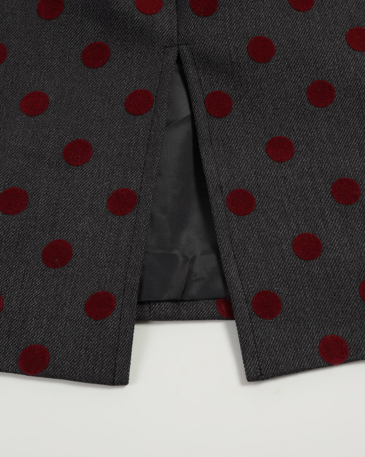 NEVER OFFEND L ANGEL Polka Dot Bodycon Mini Skirt