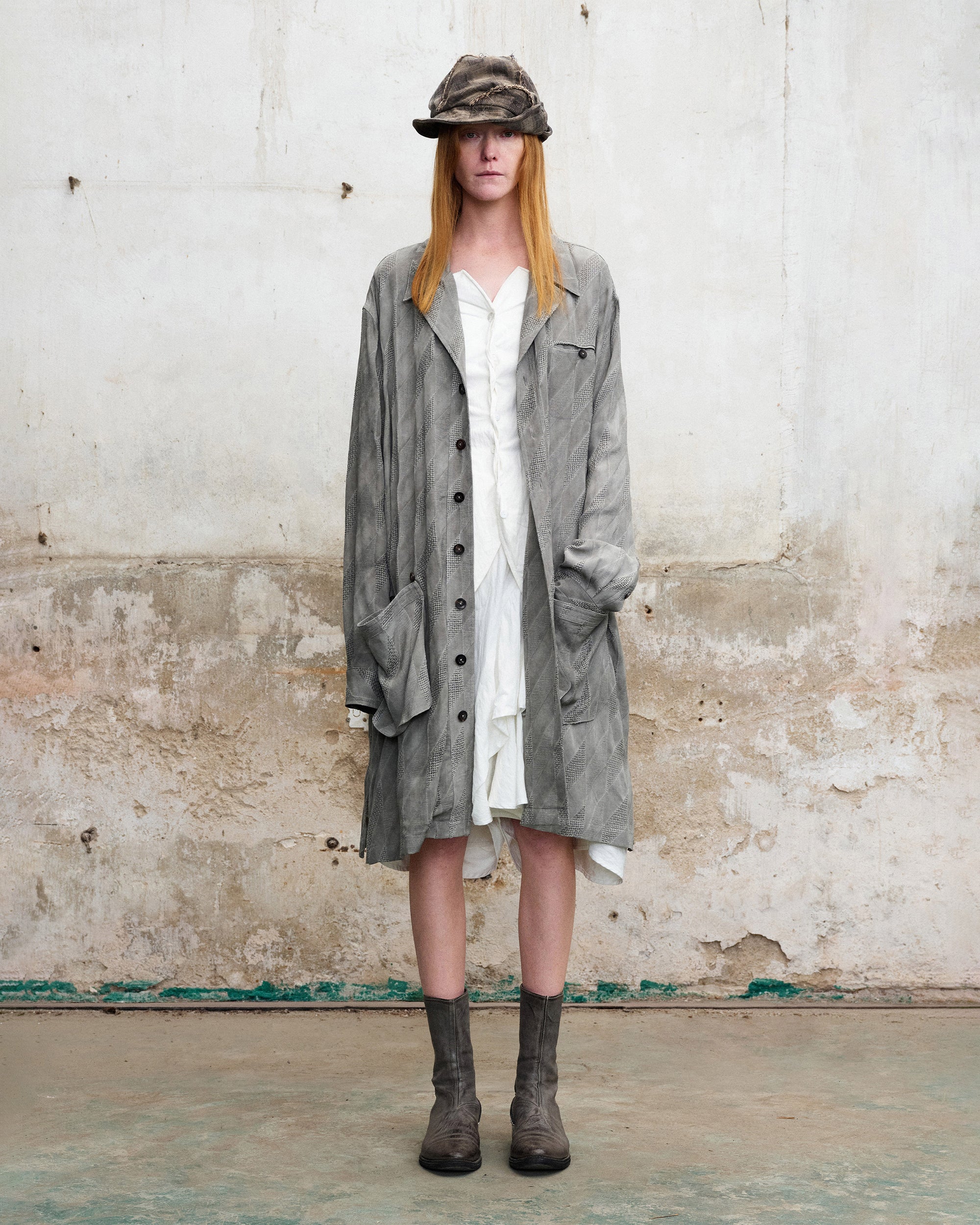 ILNya Nieternite Nifutur Layered Asymmetrical Skort White