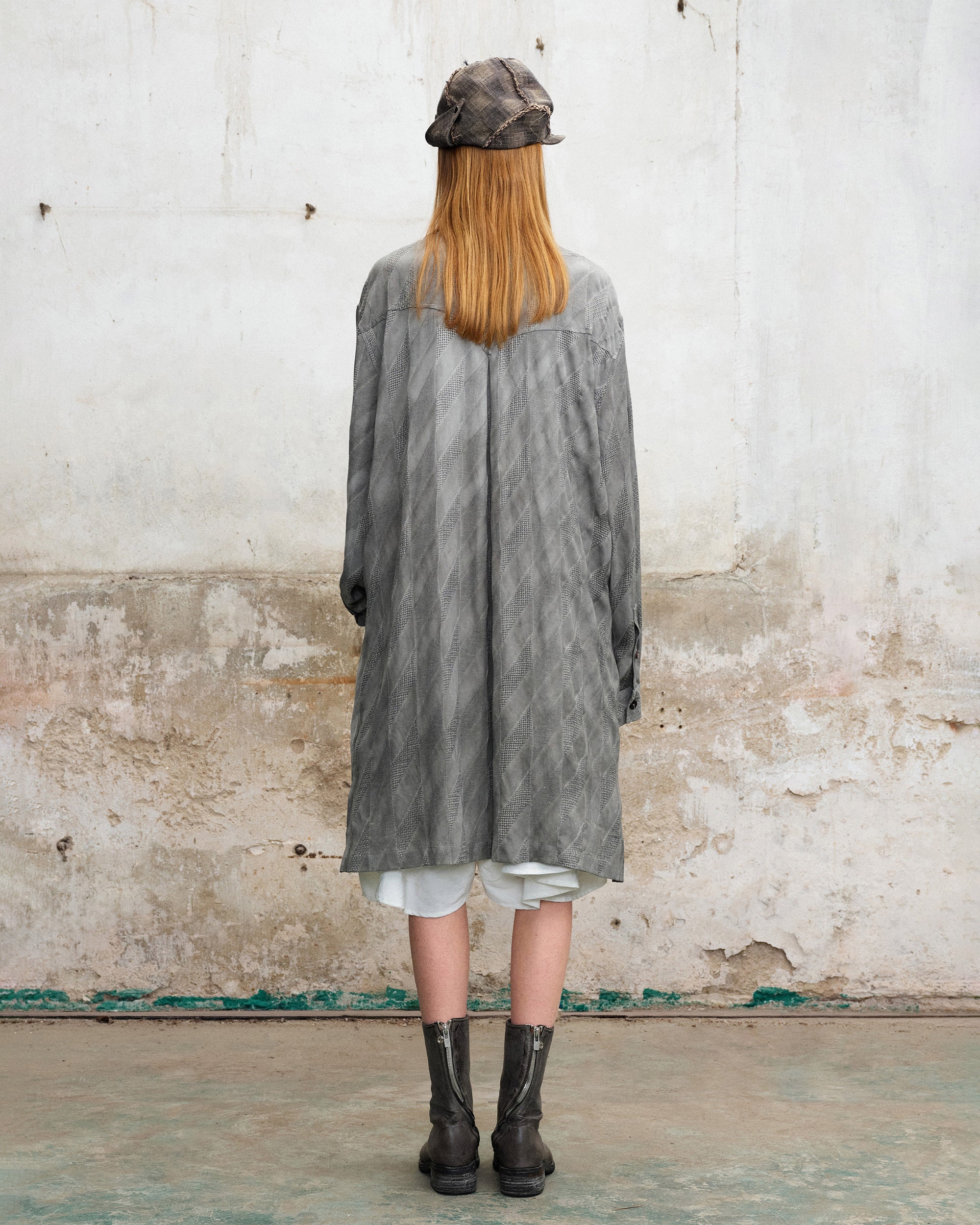 ILNya Nieternite Nifutur Layered Asymmetrical Skort White