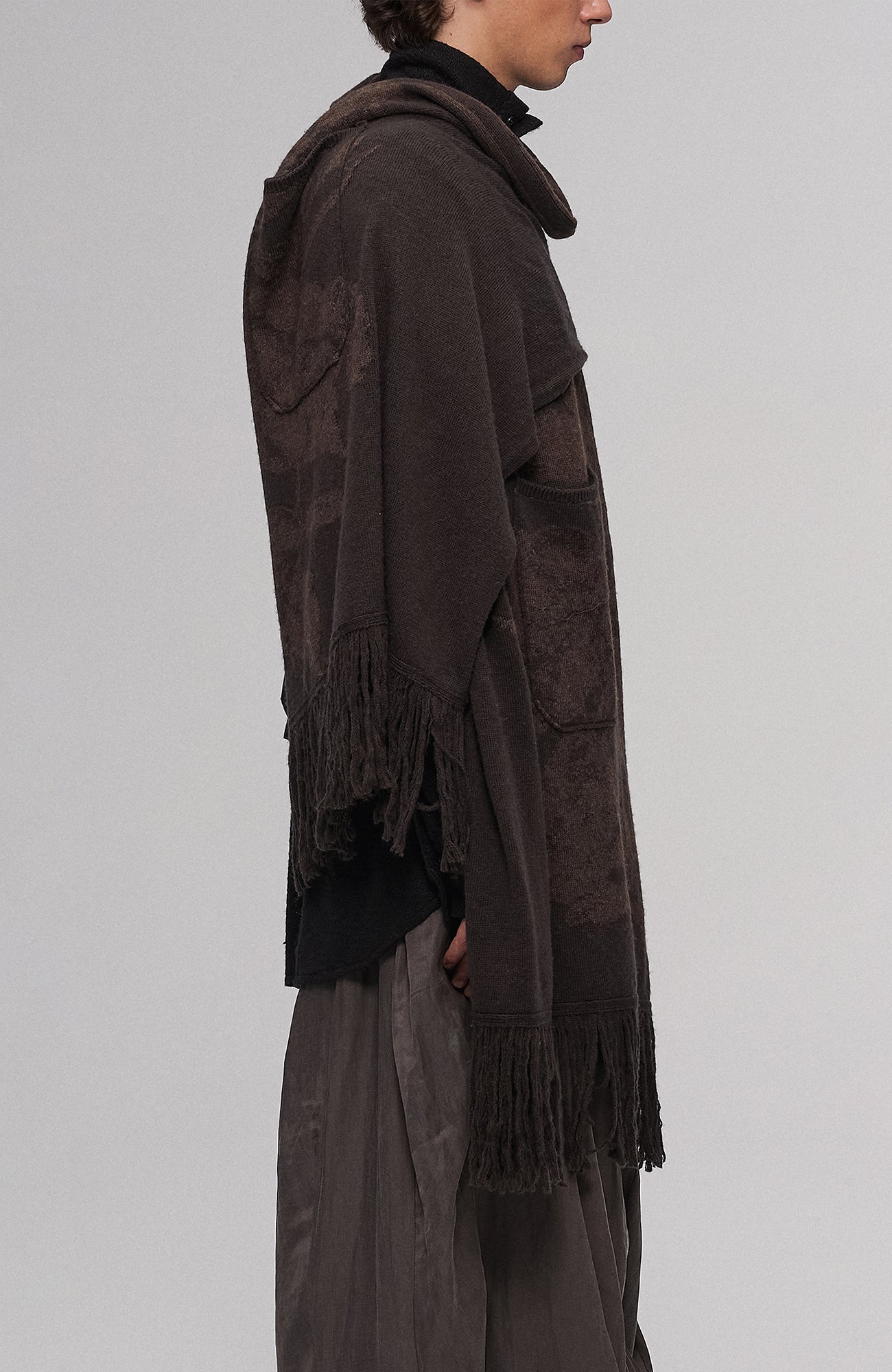 ILNya Nieternite Nifutur Asymmetric Tencel-Linen Blend Layered Skort