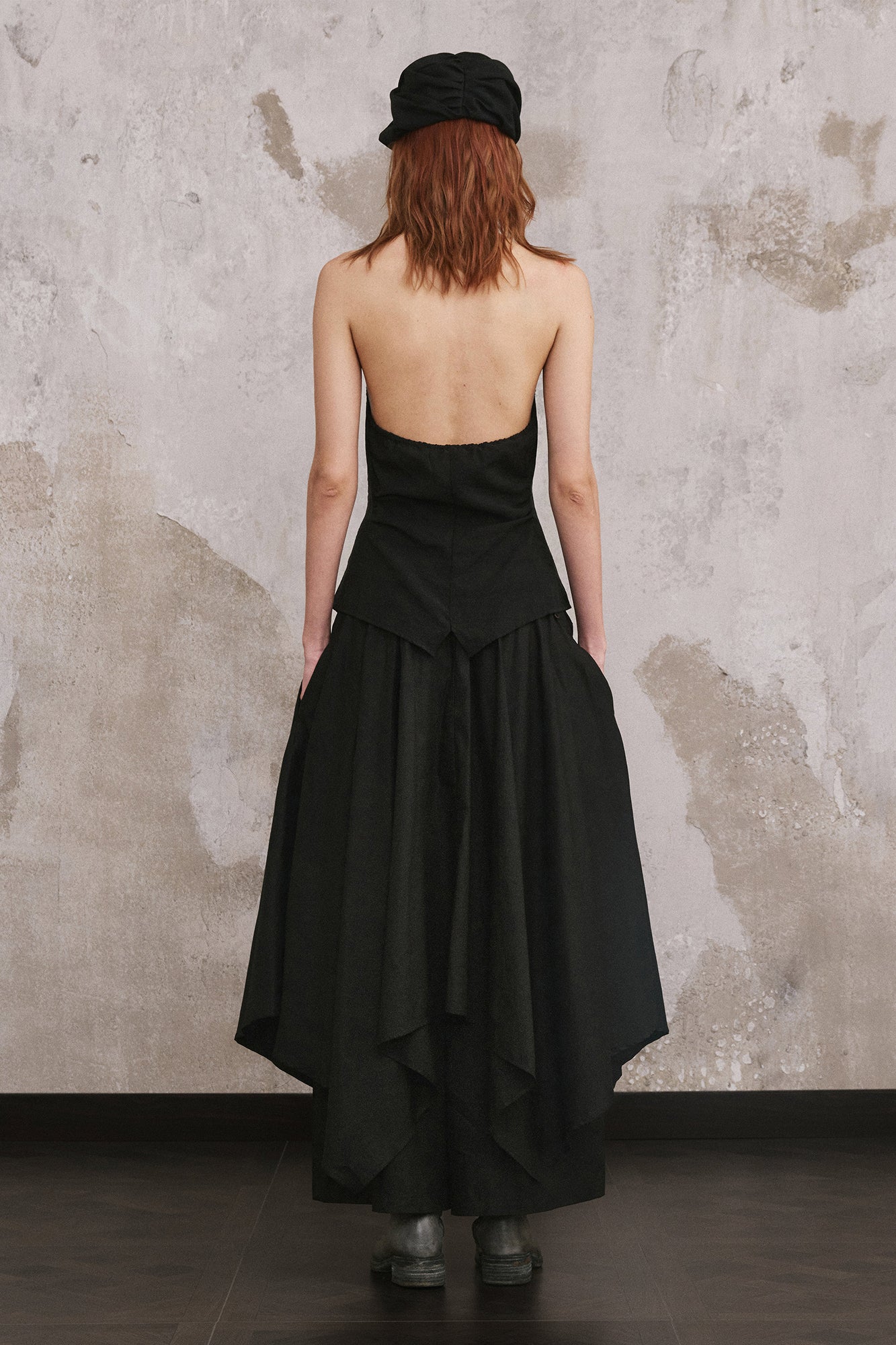 ILNya Nieternite Nifutur Asymmetrical Layered Graphic Skirt Pants