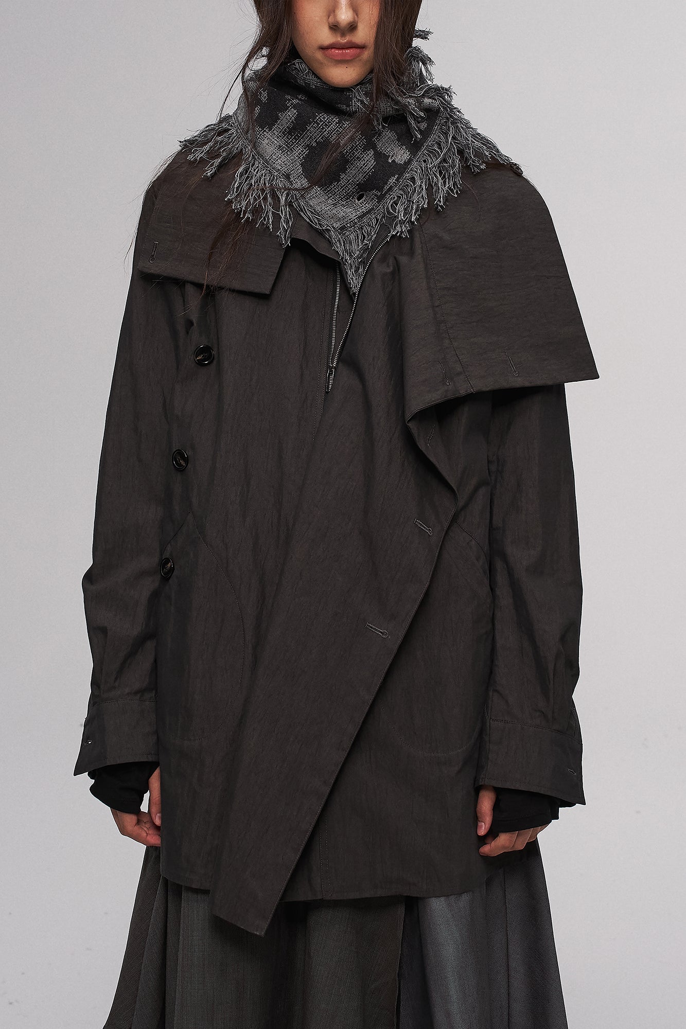 ILNya Nieternite Nifutur Fringe Cotton Scarf-Shawl