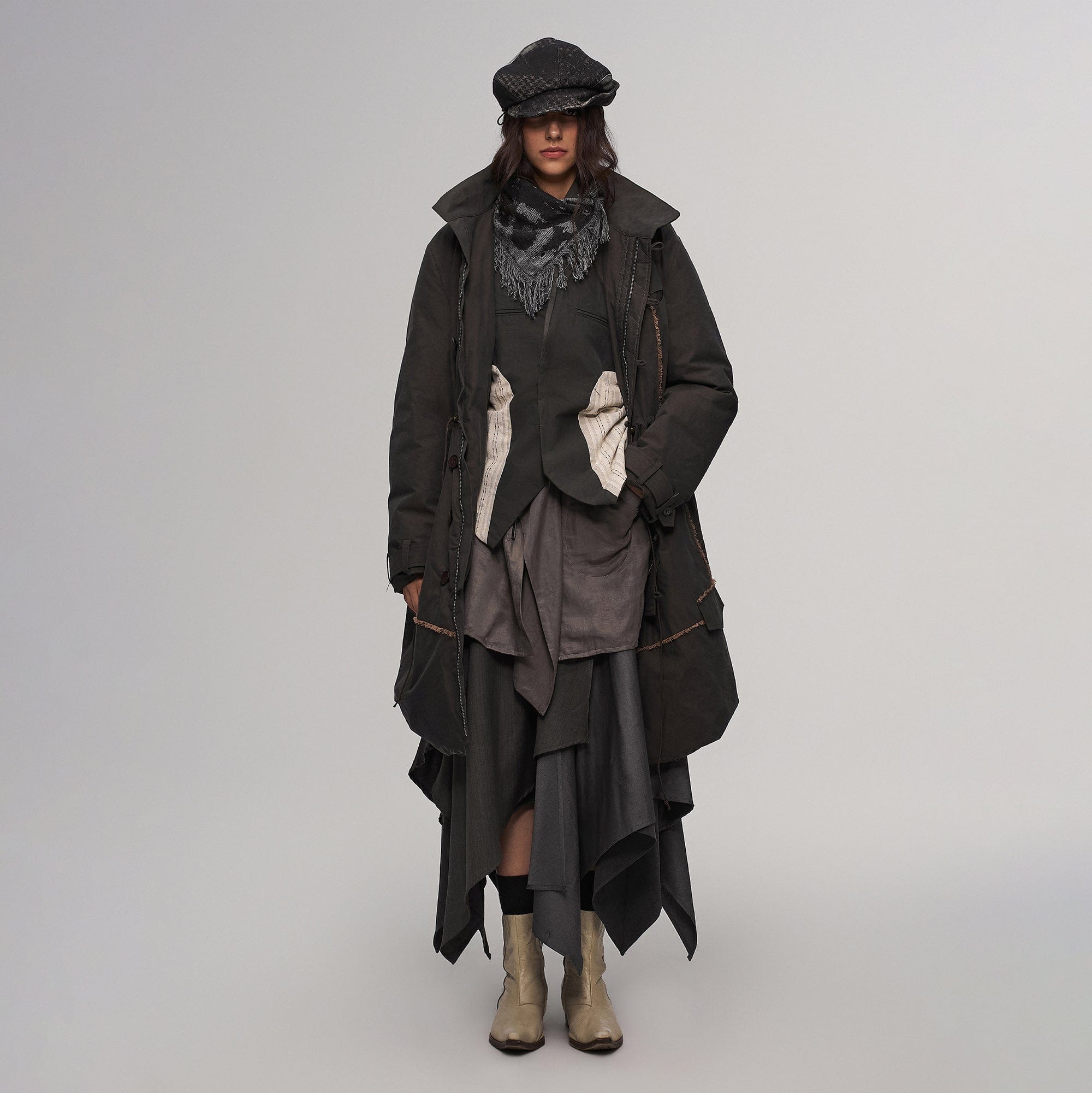 ILNya Nieternite Nifutur Asym Hem Drawcord Down Parka