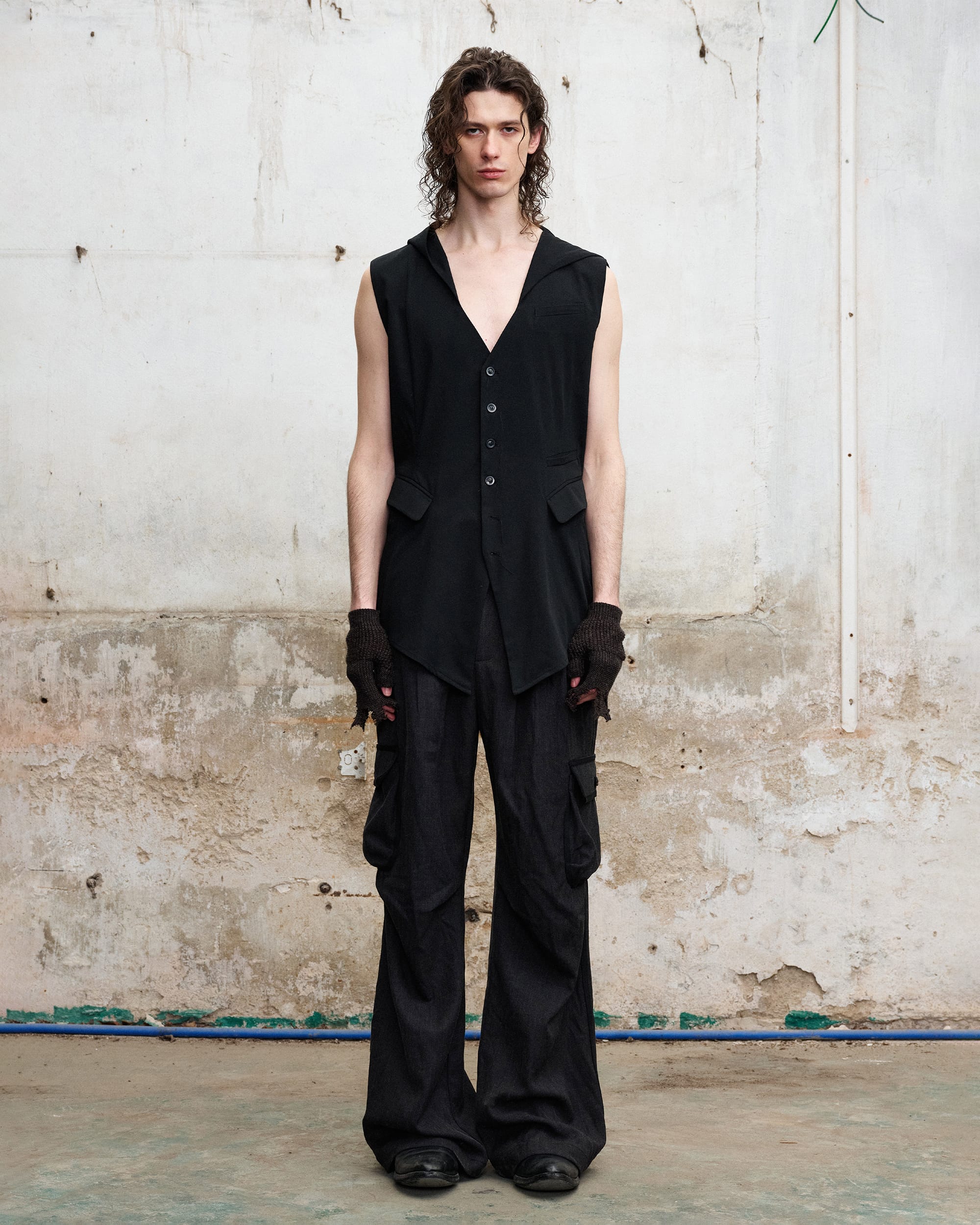 ILNya Nieternite Nifutur Pleated Cargo Flare Pants