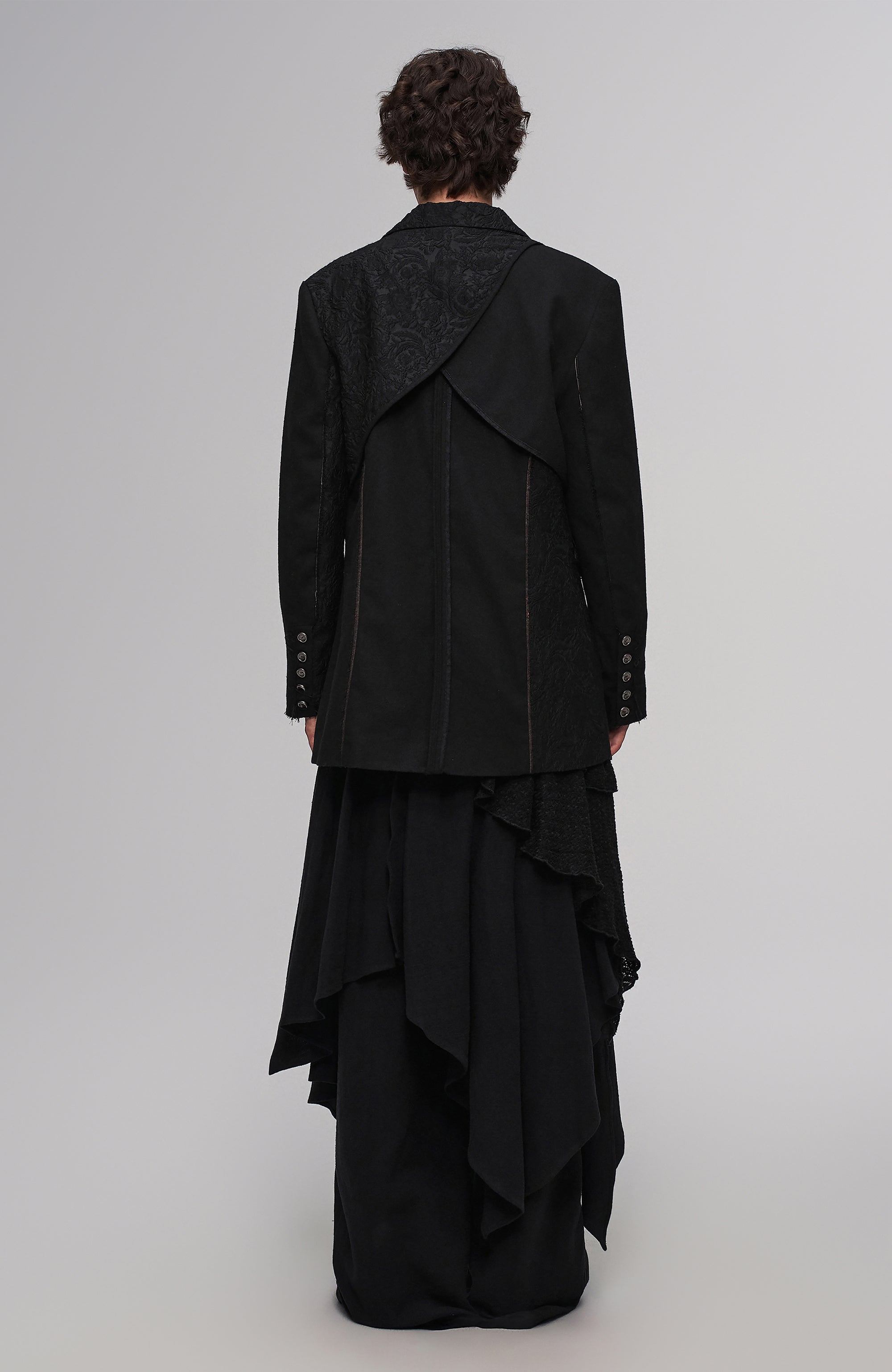 ILNya Nieternite Nifutur Crinkled Flap Cotton-Linen Blend Skort