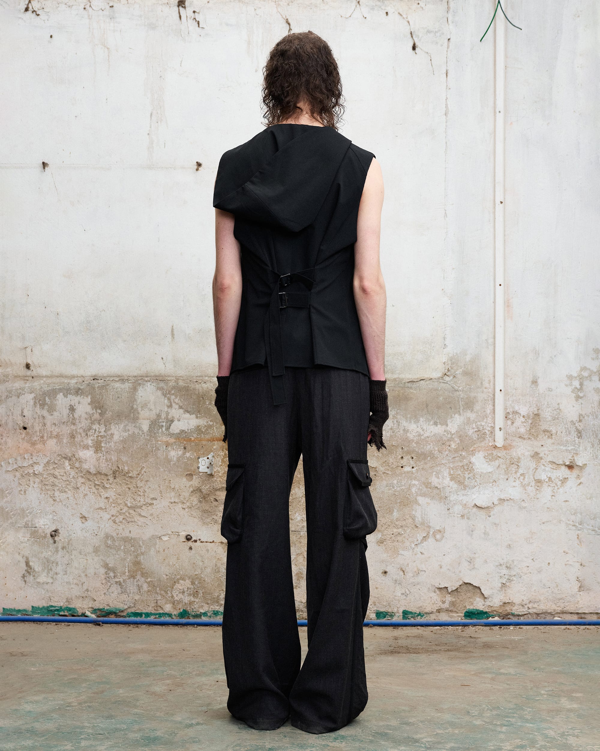 ILNya Nieternite Nifutur Pleated Cargo Flare Pants