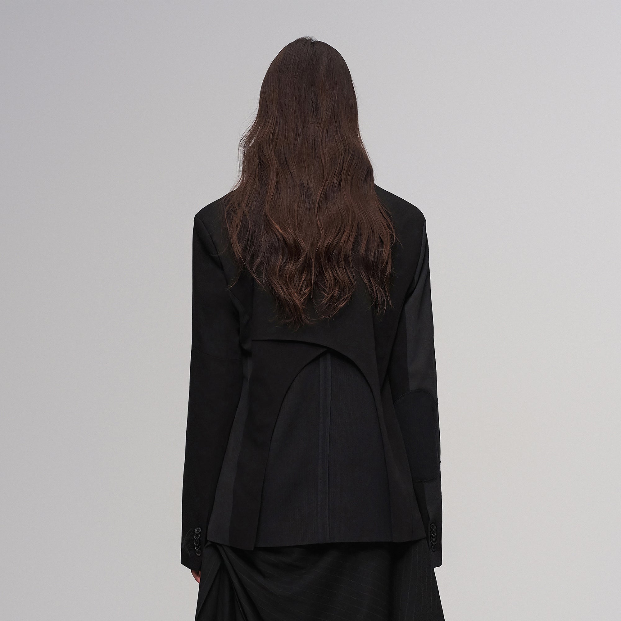 ILNya Nieternite Nifutur Asym Deconstructed Paneled Suit Jacket