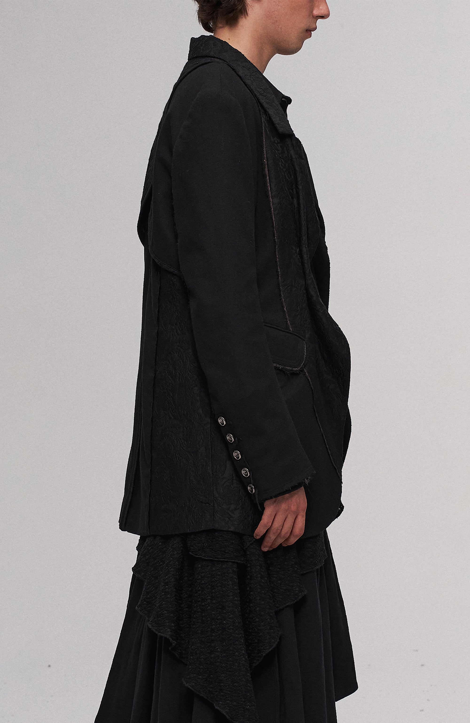 ILNya Nieternite Nifutur Crinkled Flap Cotton-Linen Blend Skort