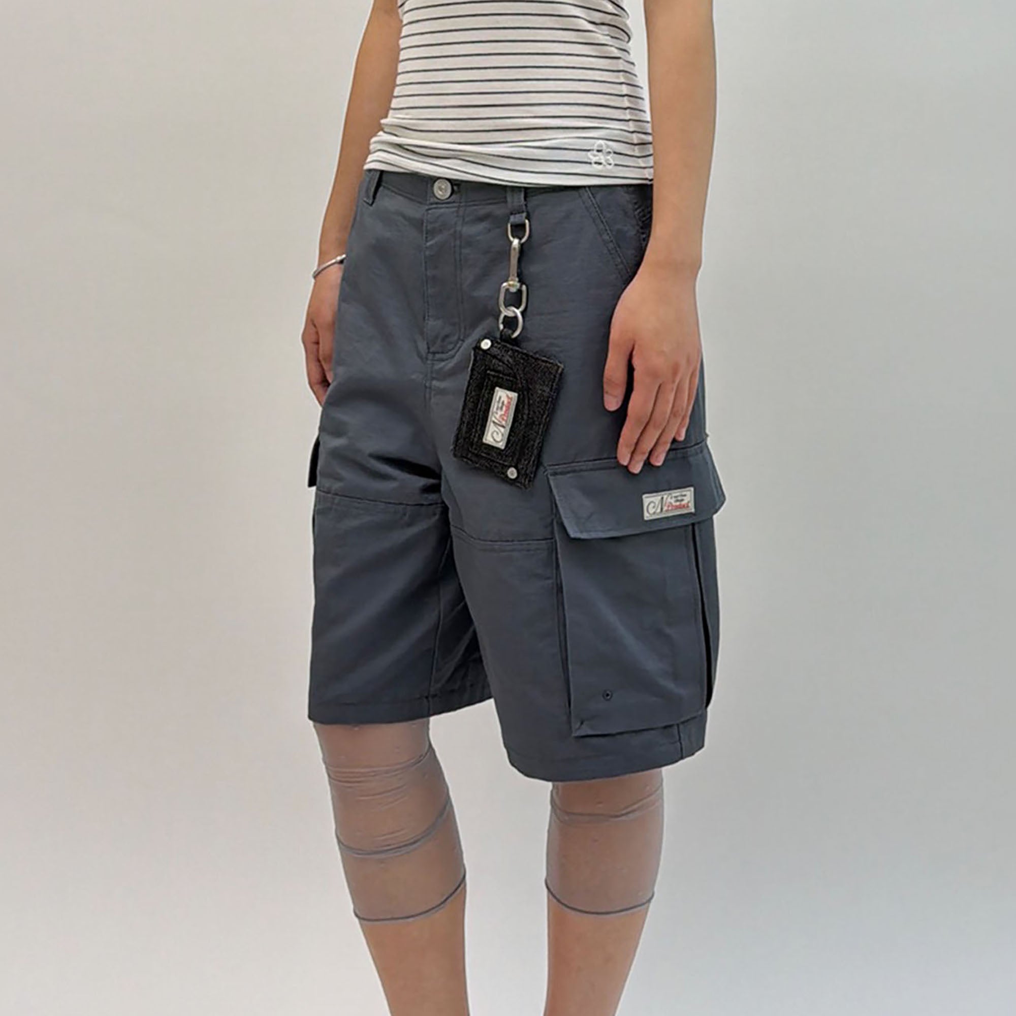 NEVERSEEZ Floral Fold-Over Cargo Shorts