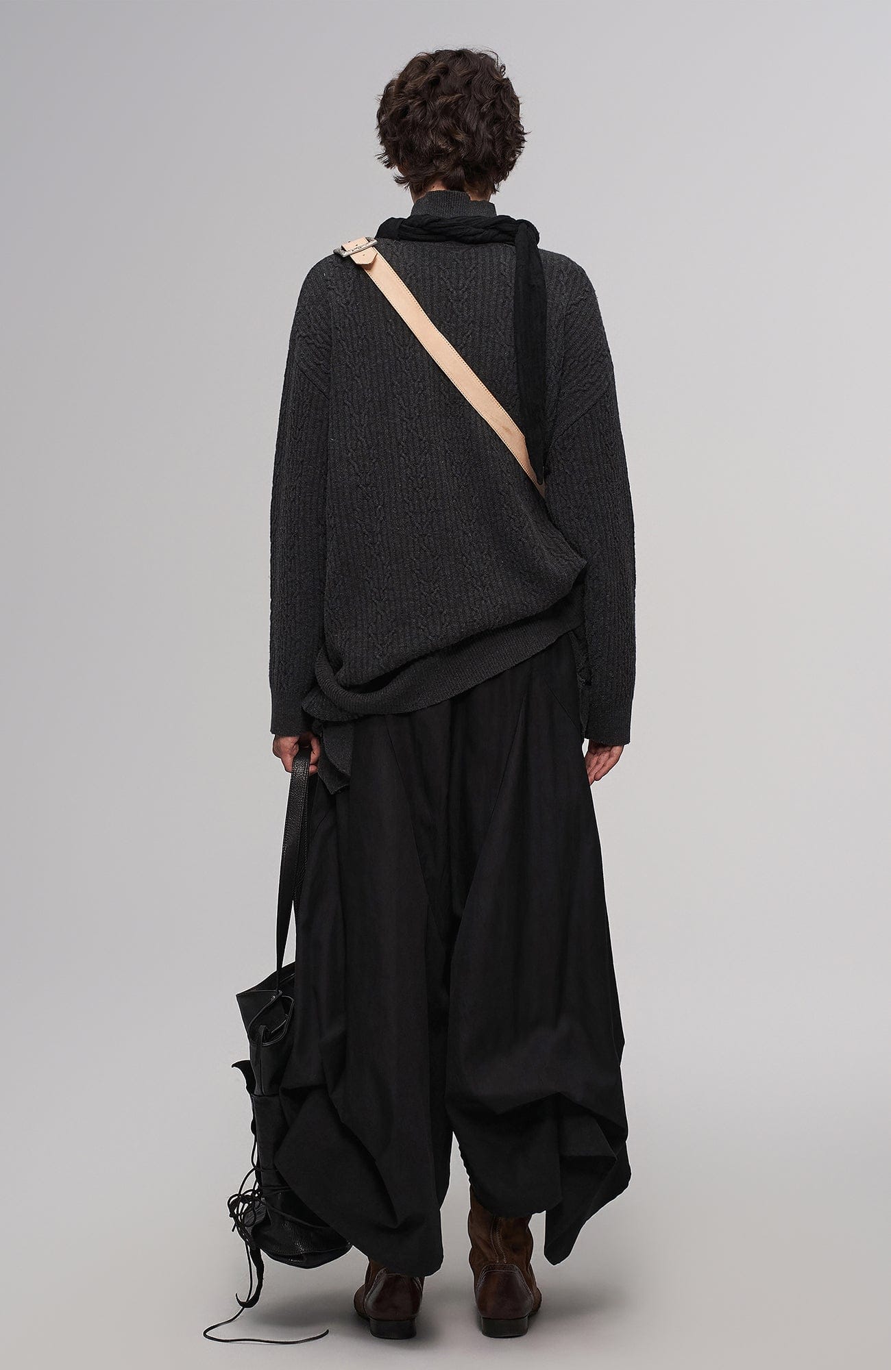 ILNya Nieternite Nifutur Asym Horsehide Buckled Sling Bag