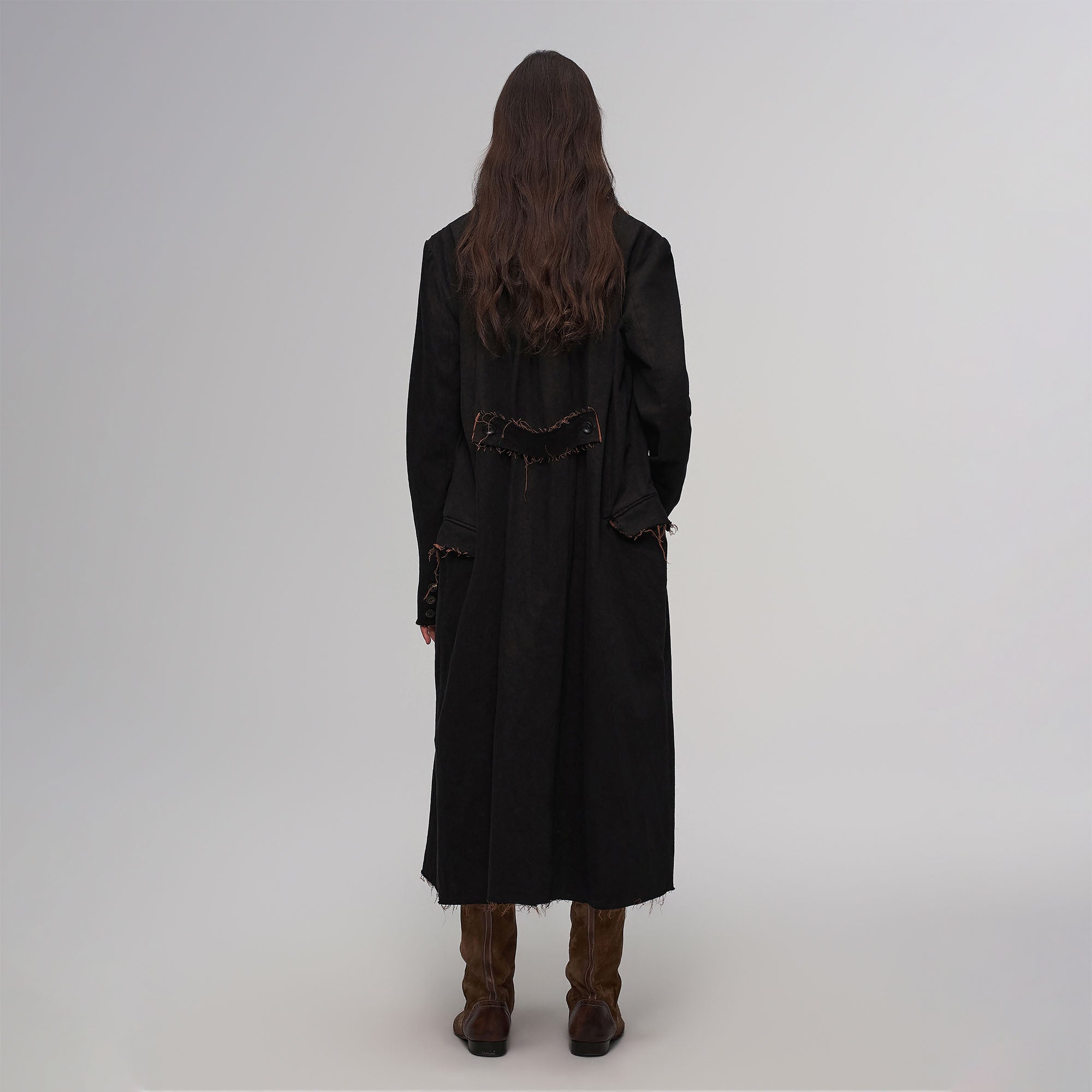 ILNya Nieternite Nifutur Raw-Edge Wool-Blend Longline Coat