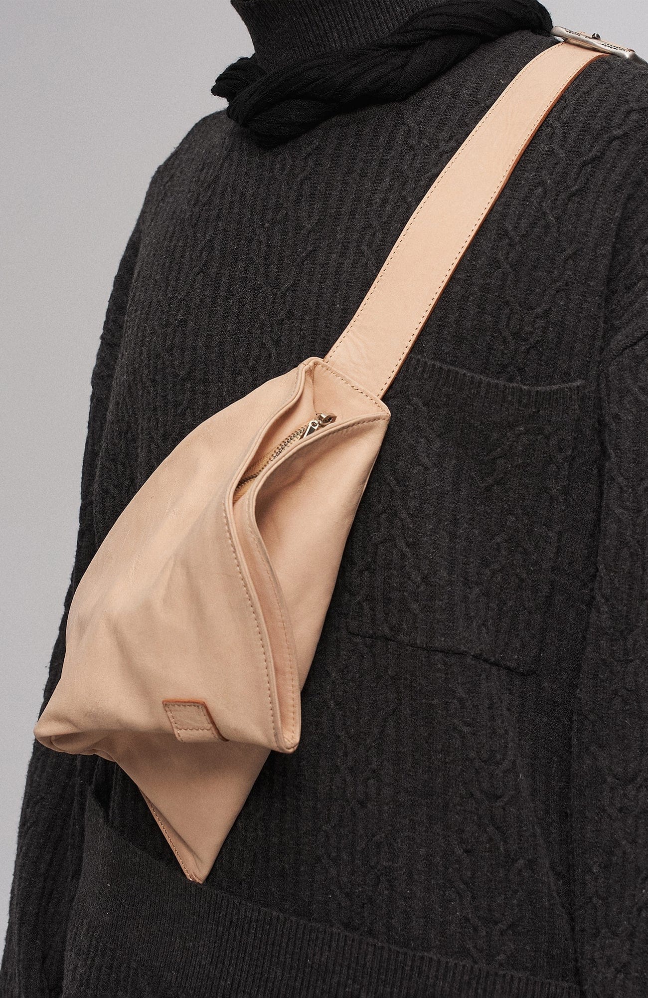 ILNya Nieternite Nifutur Asym Horsehide Buckled Sling Bag