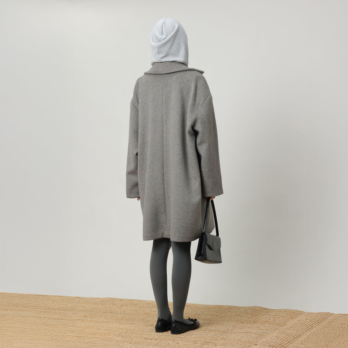 UDON Double-Breasted Wool-Blend Padded Warm Coat
