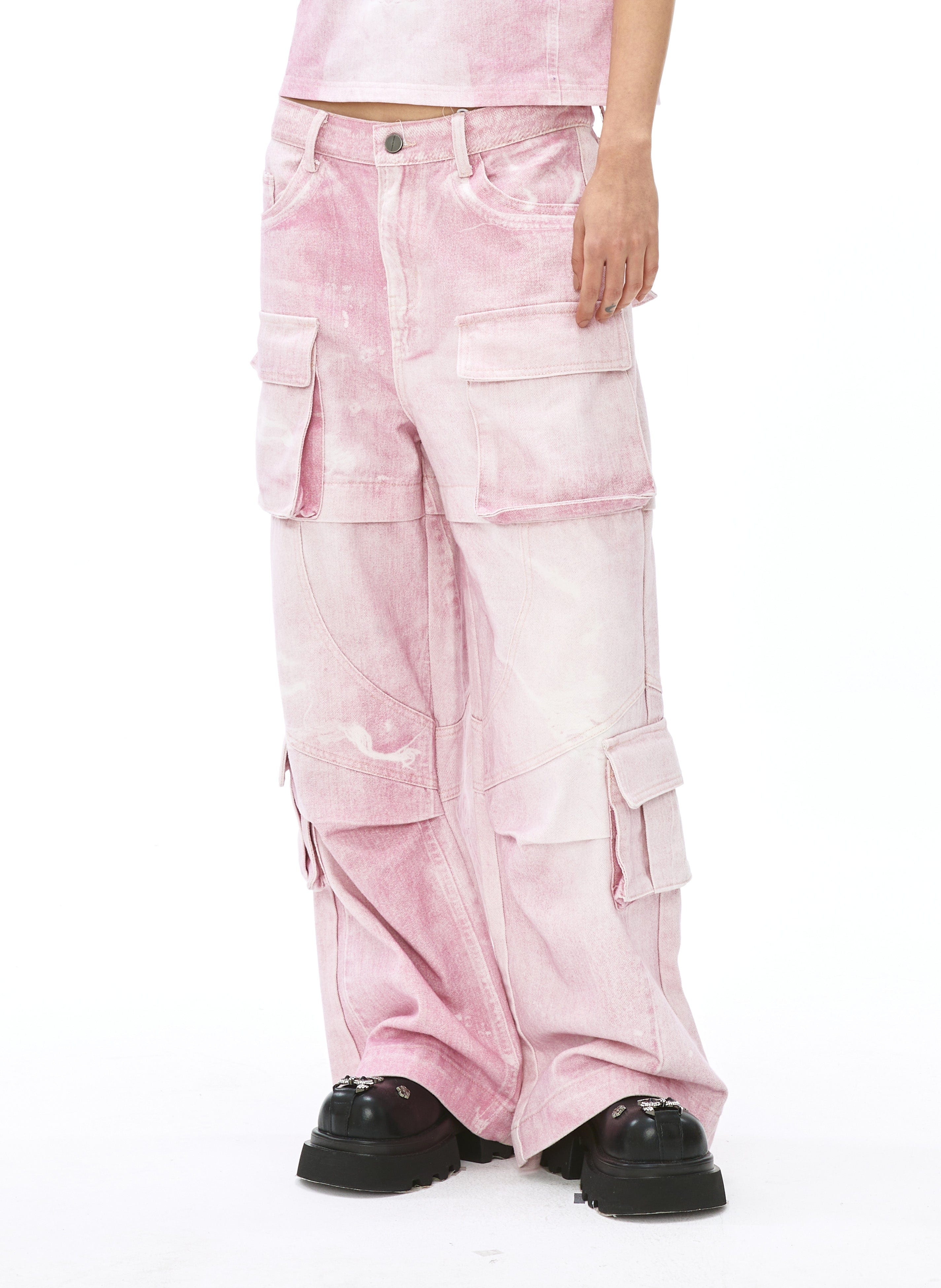 VANN VALRENCE Structural Multi-Pockets Cargo Jeans, premium urban and streetwear designers apparel on PROJECTISR.com, VANN VALRENCE