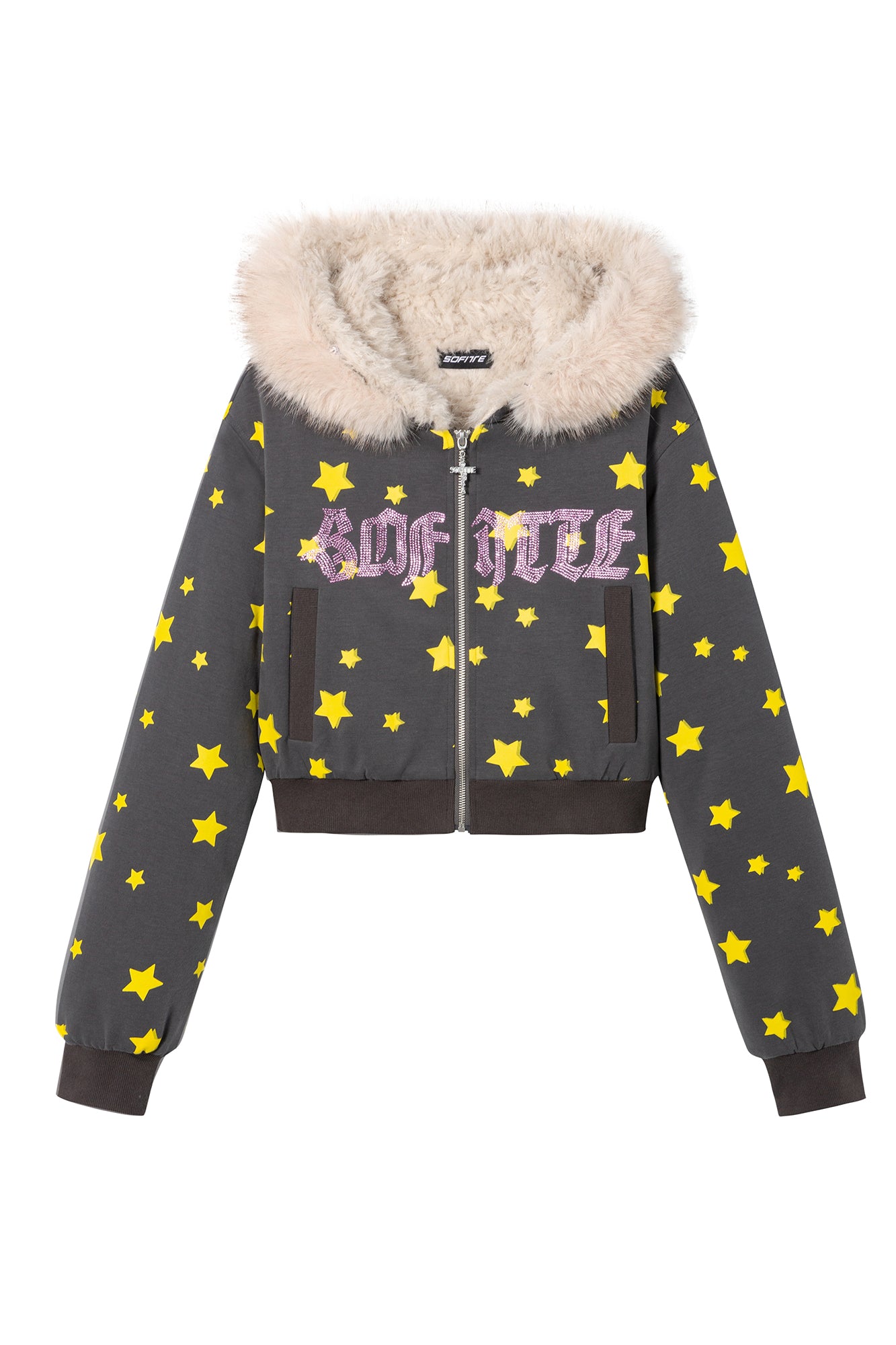 SOFITTE Star Full-Print Faux-Fur Lined Jacket