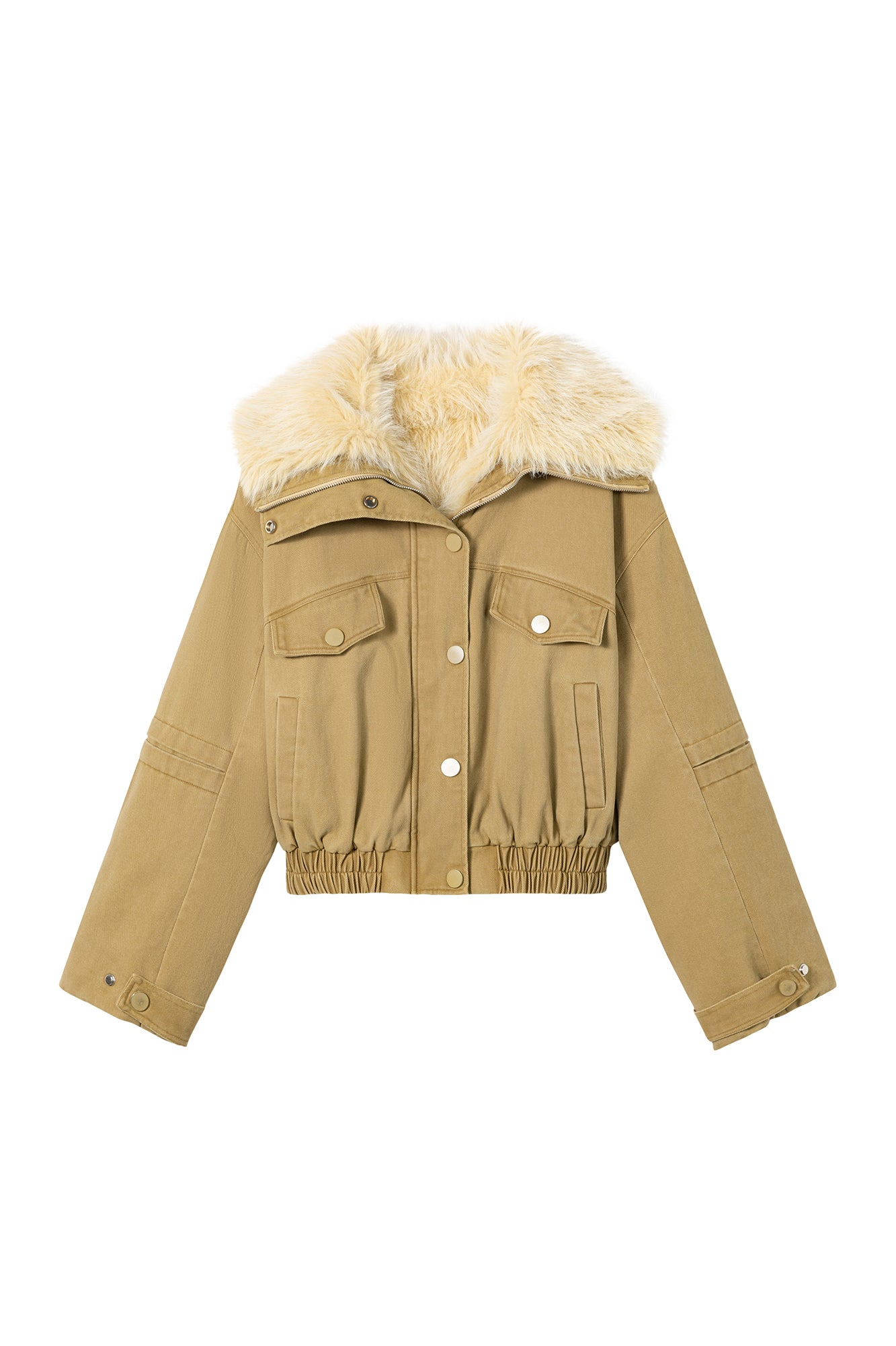SOFITTE Faux-Fur Lined Utility Bomber Jacket