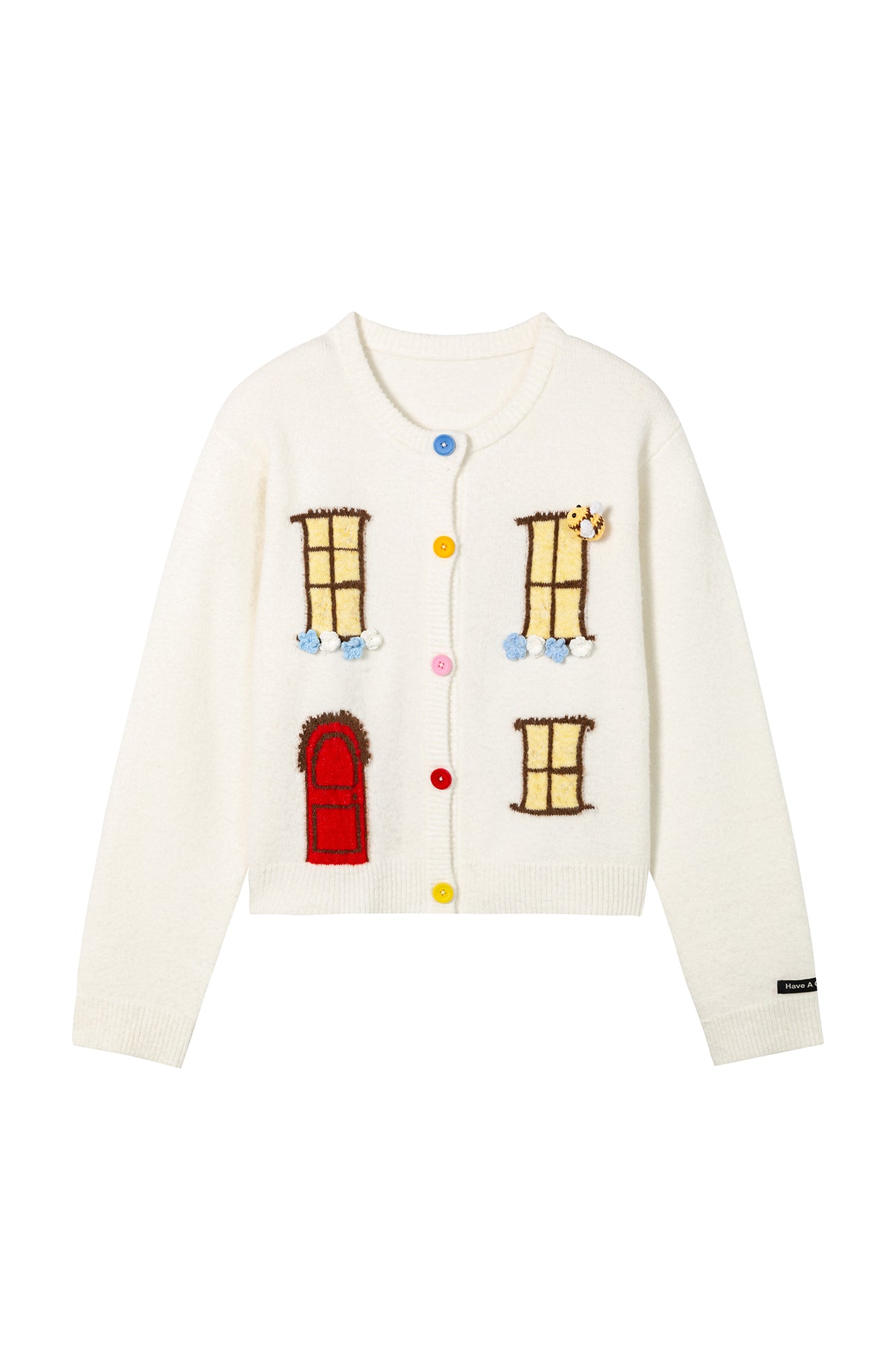 SOFITTE Flowers & Bees Window Embellished Cardigan