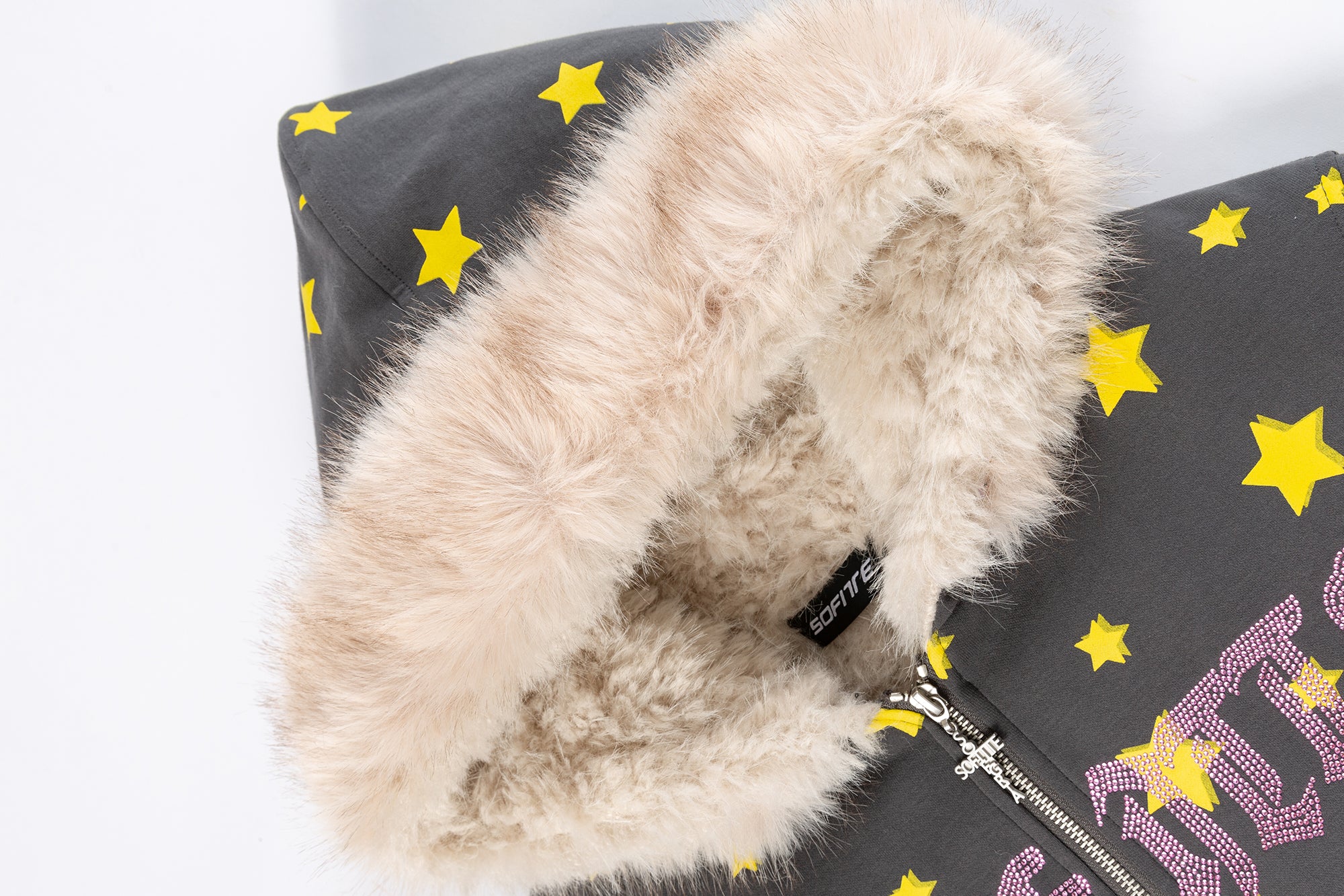 SOFITTE Star Full-Print Faux-Fur Lined Jacket