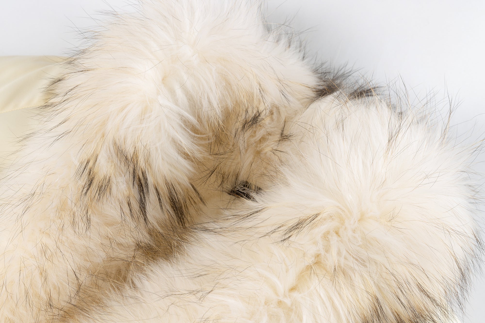 SOFITTE Detachable Faux Fur Trim Drawstring Pocket Jacket