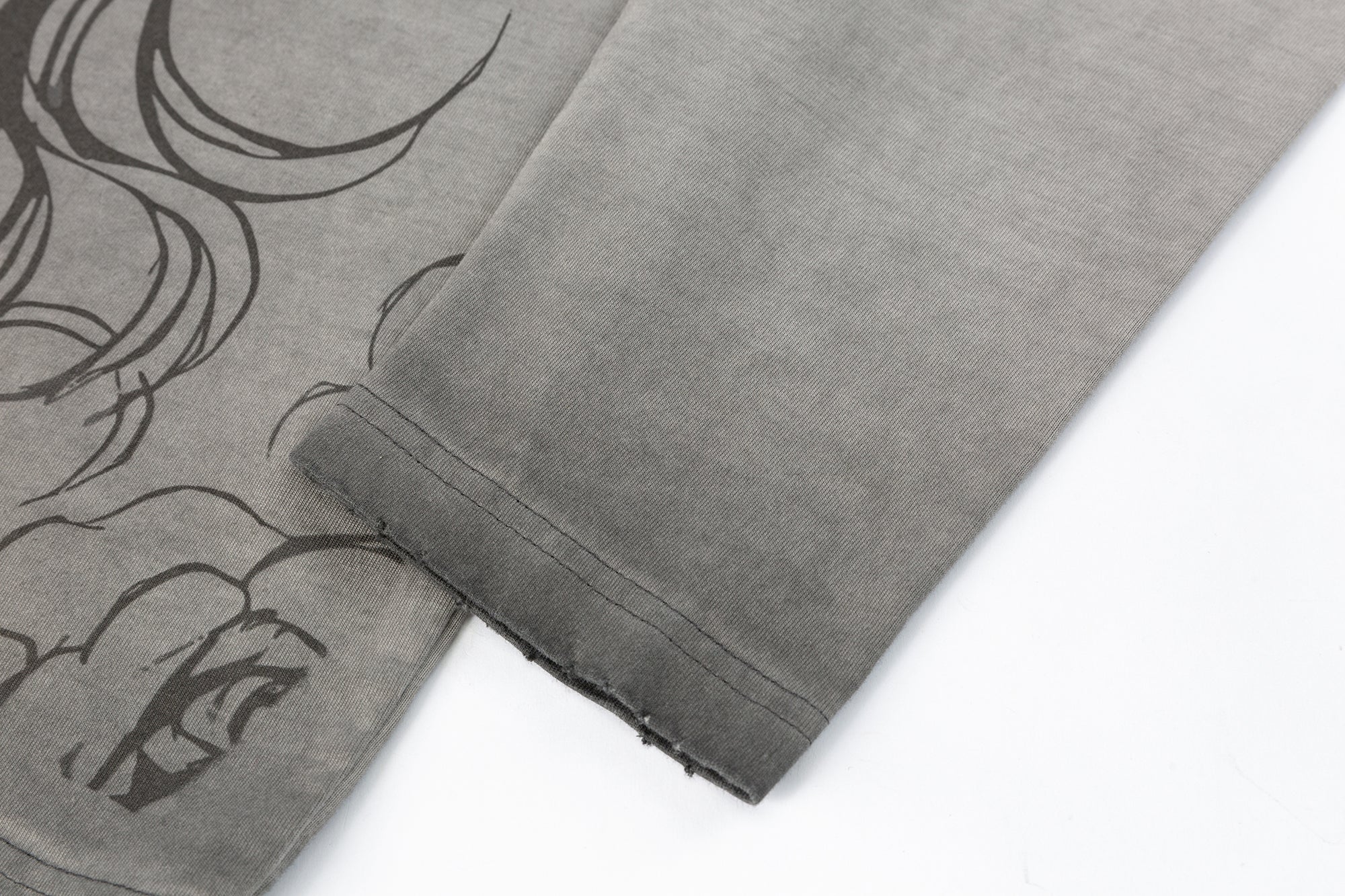 SOFITTE Manga Girl Graphic Washed Long-Sleeve Tee