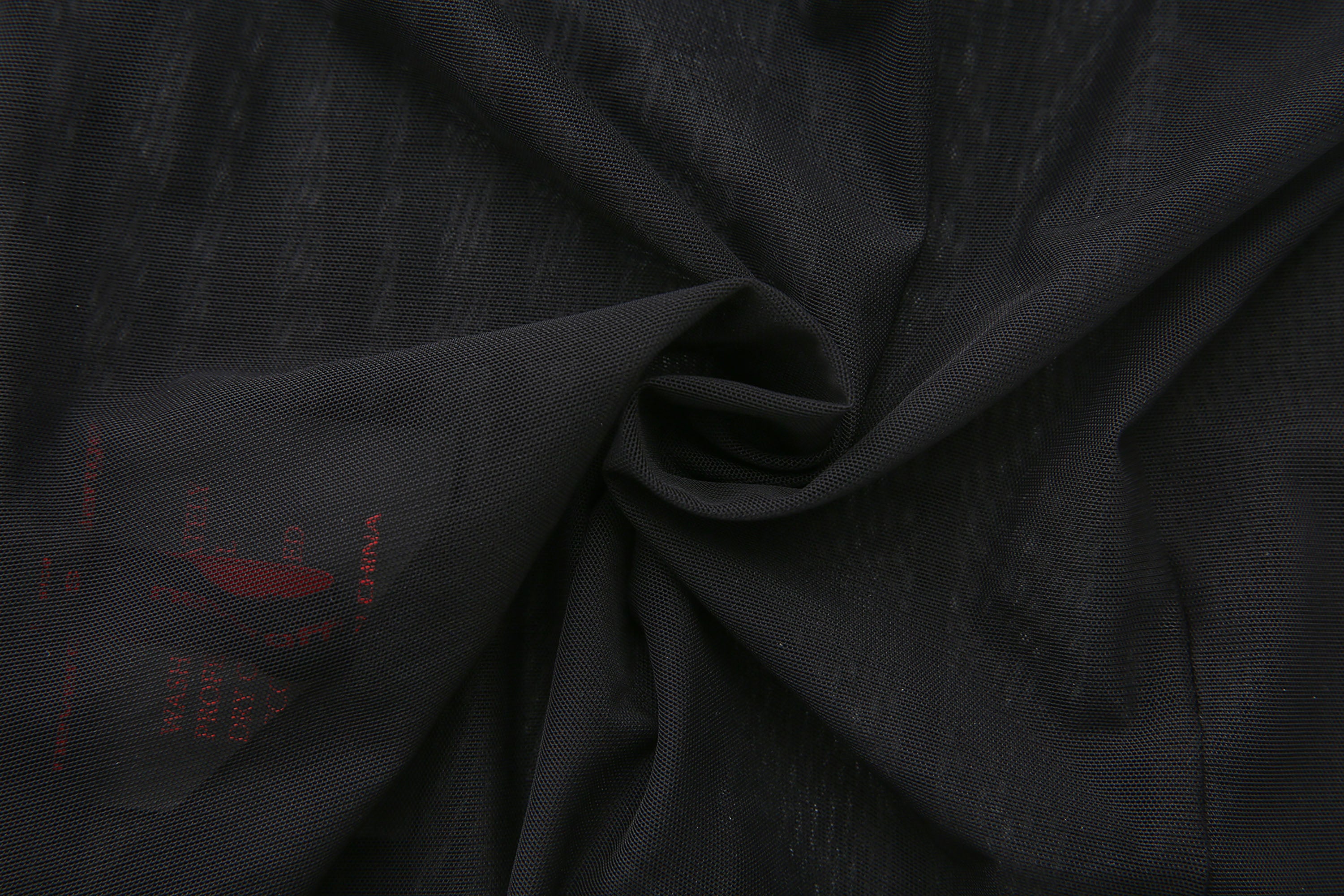 NEVER OFFEND L ANGEL Faux-Fur Collar Panel Mesh Halter Top