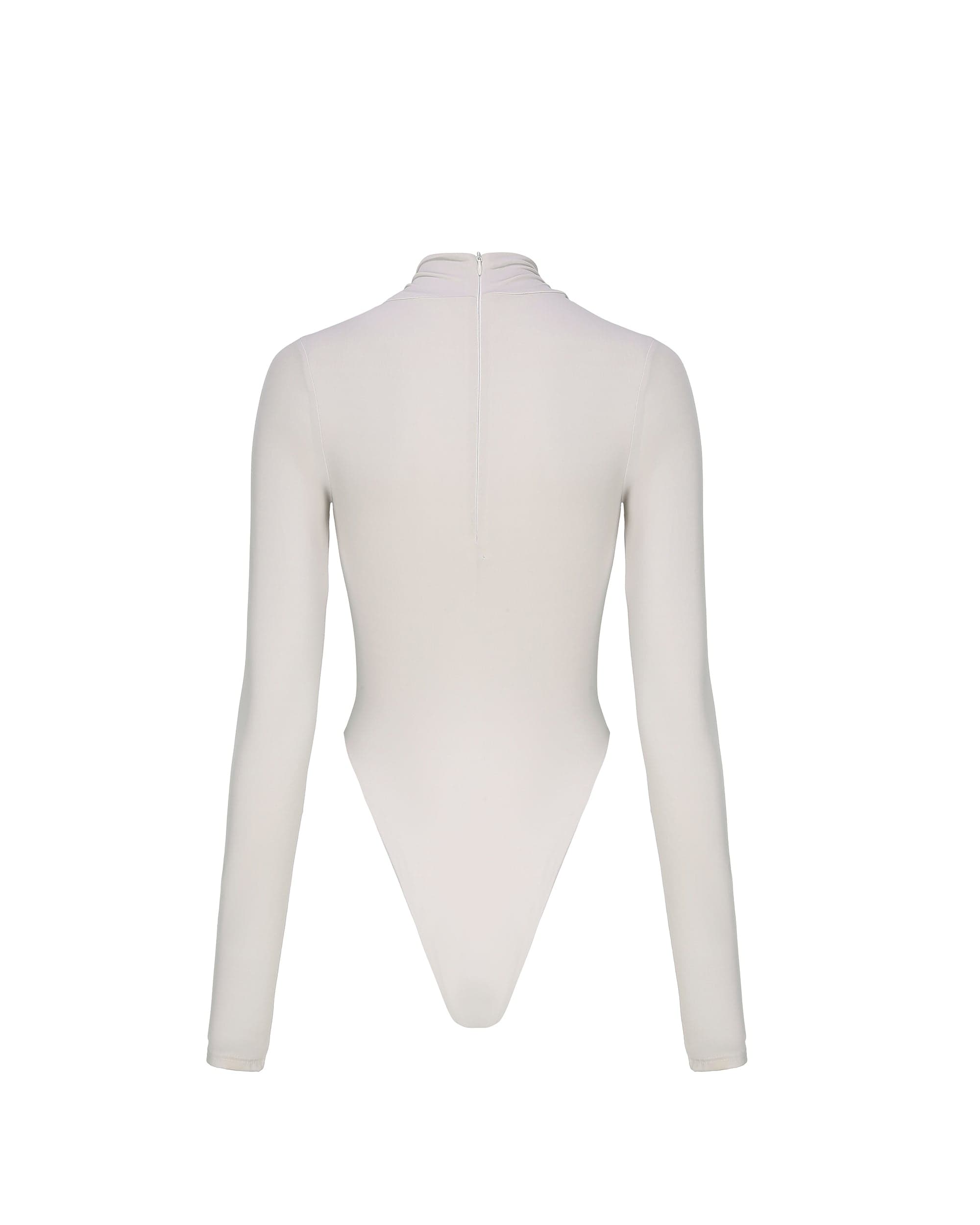 NEVER OFFEND L ANGEL Twist-Neck Zip-Front Bodysuit