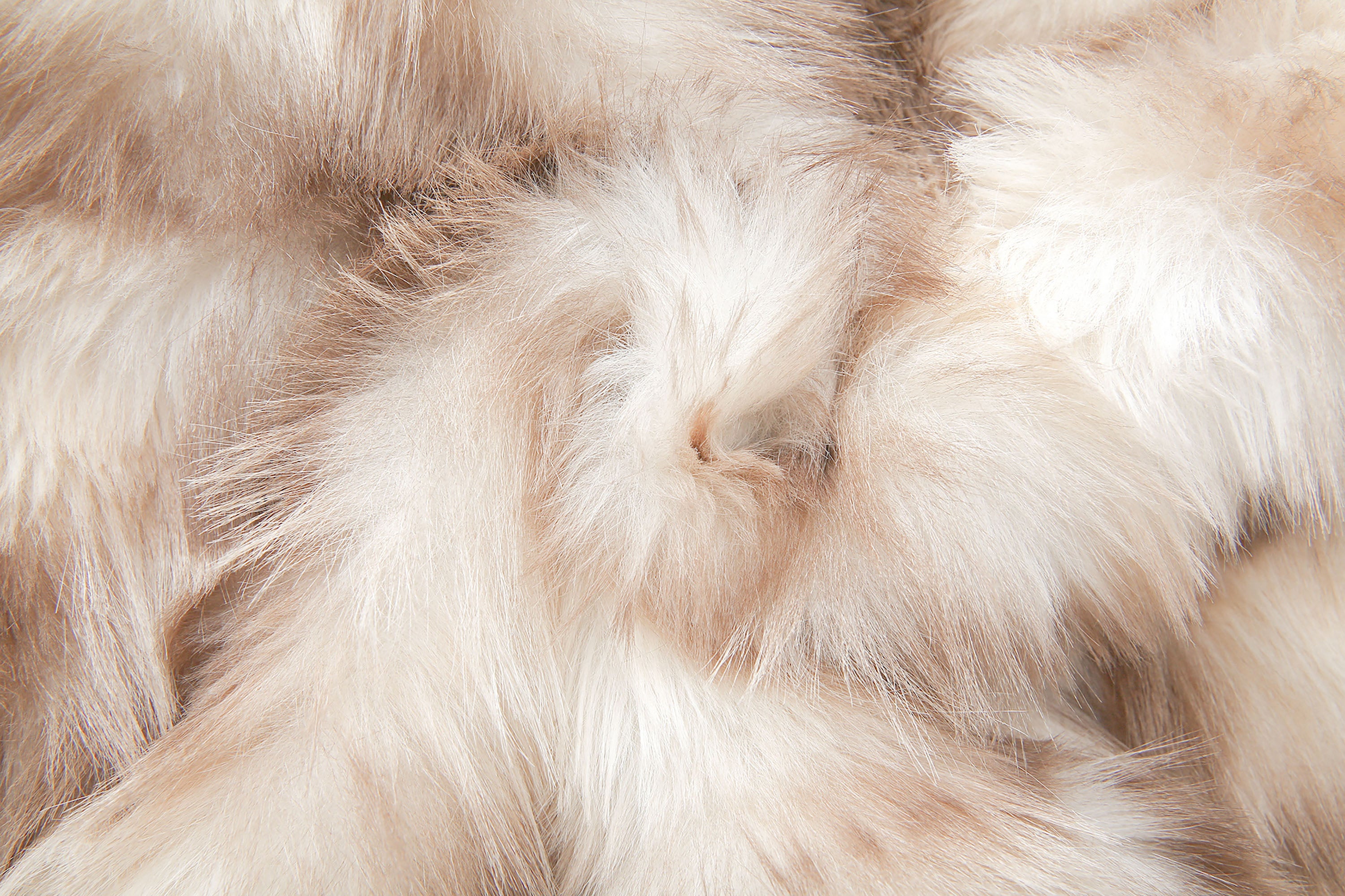 NEVER OFFEND L ANGEL Gradient Faux-Fur Halter Crop Top