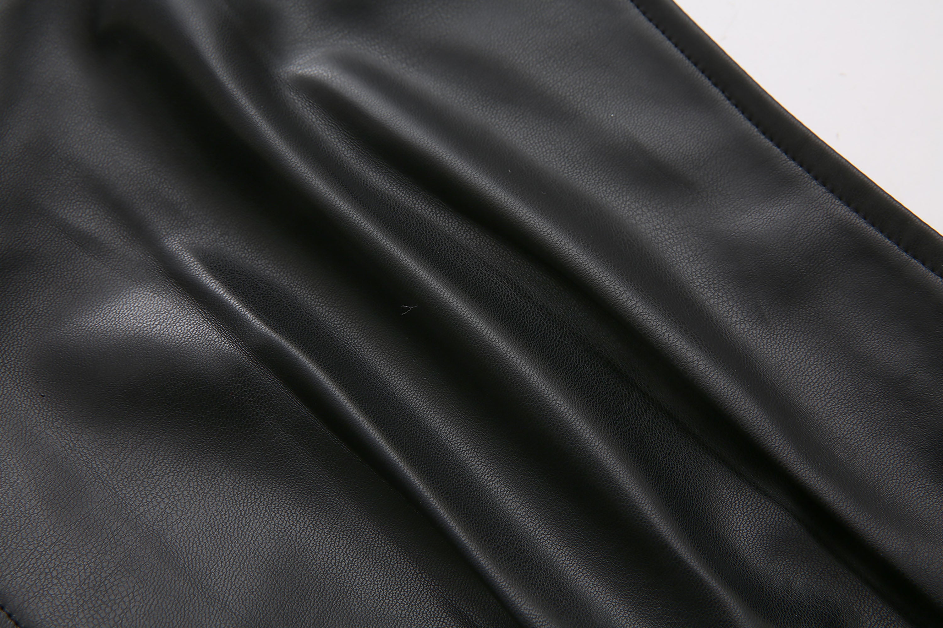 NEVER OFFEND L ANGEL Pleated Faux Leather Shorts