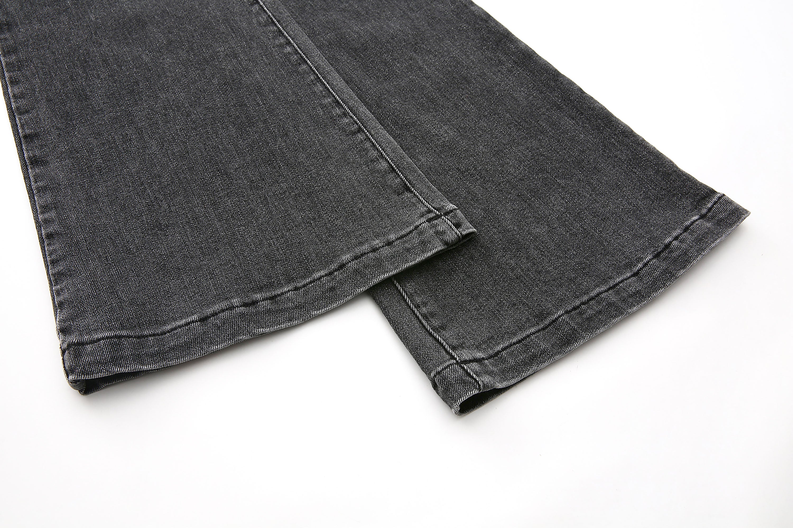 NEVER OFFEND L ANGEL Washed Low-Rise Flared Jeans