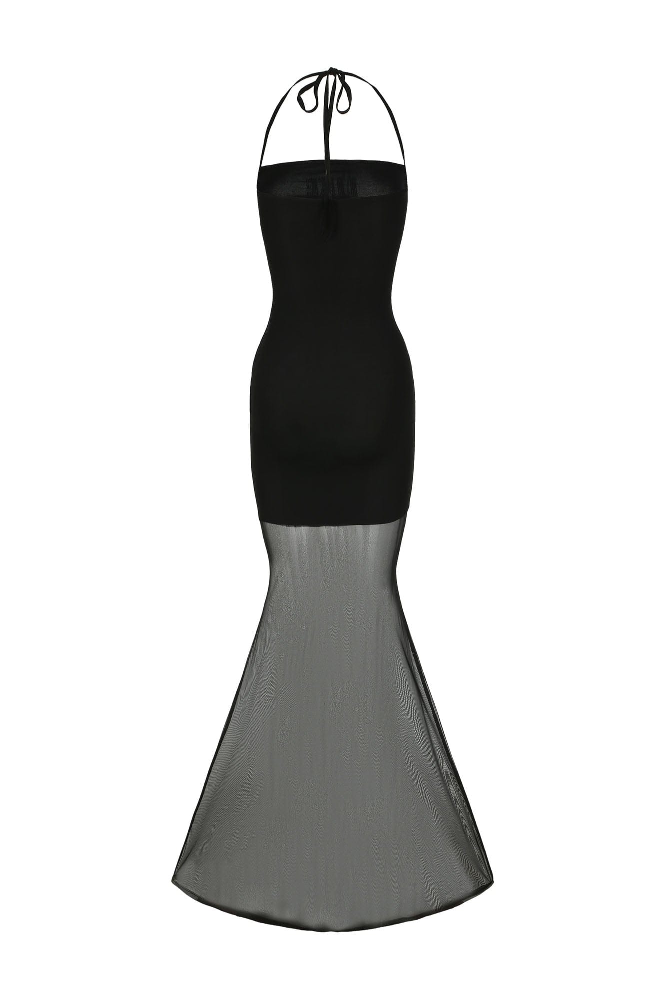 NEVER OFFEND L ANGEL Diamond Mesh Fishtail Maxi Dresses