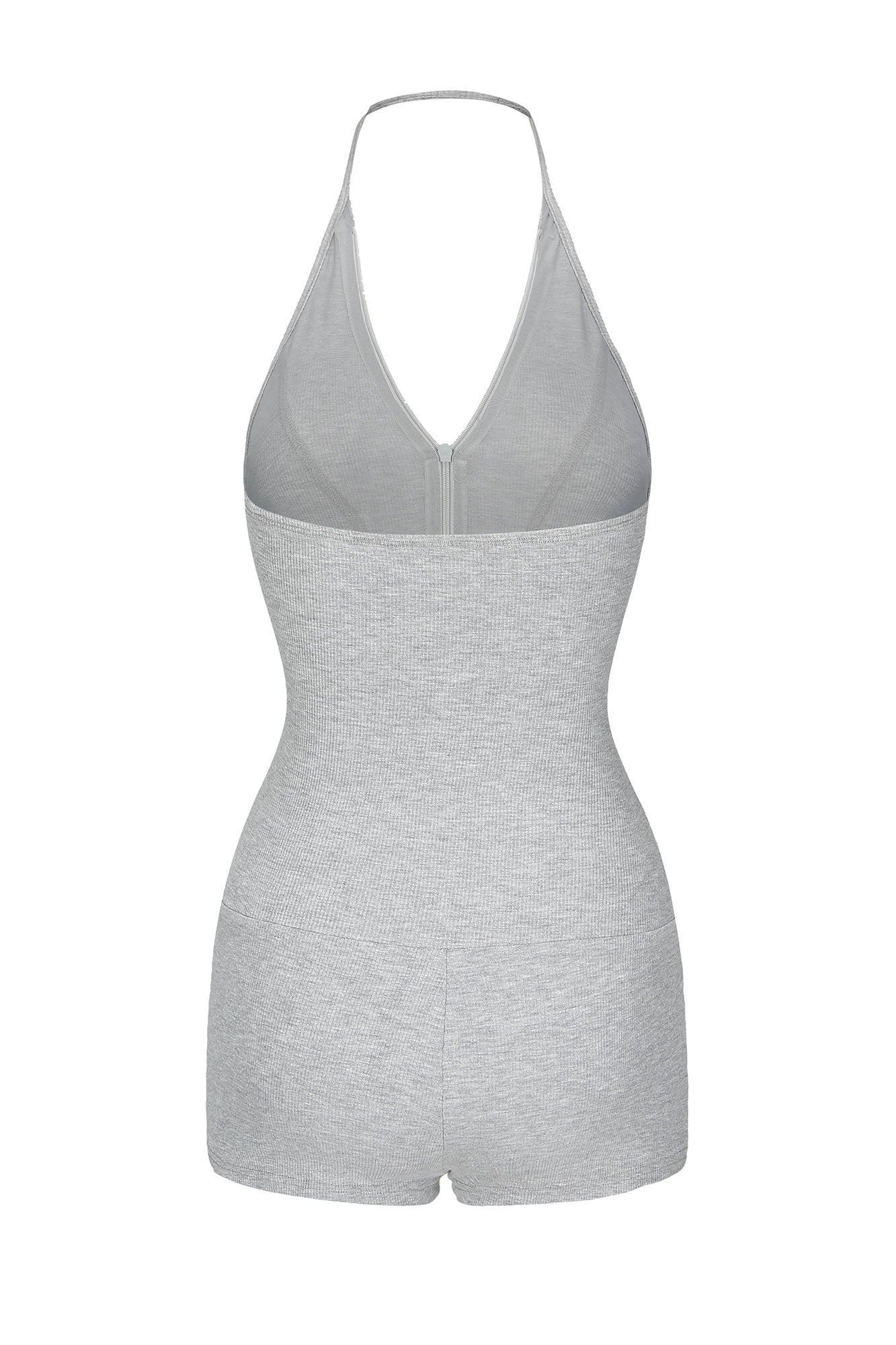 NEVER OFFEND L ANGEL V-Neck Halter Bodysuit Romper