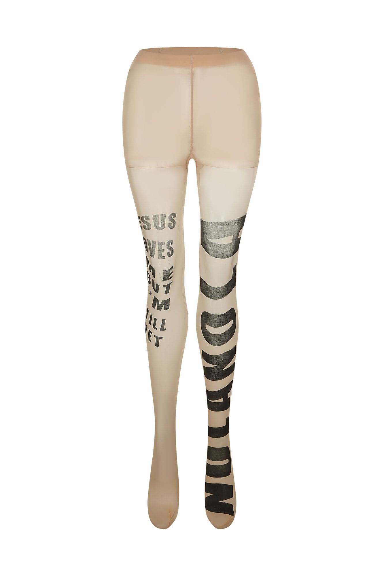 NEVER OFFEND L ANGEL Ultra-Sheer Graphic Tights