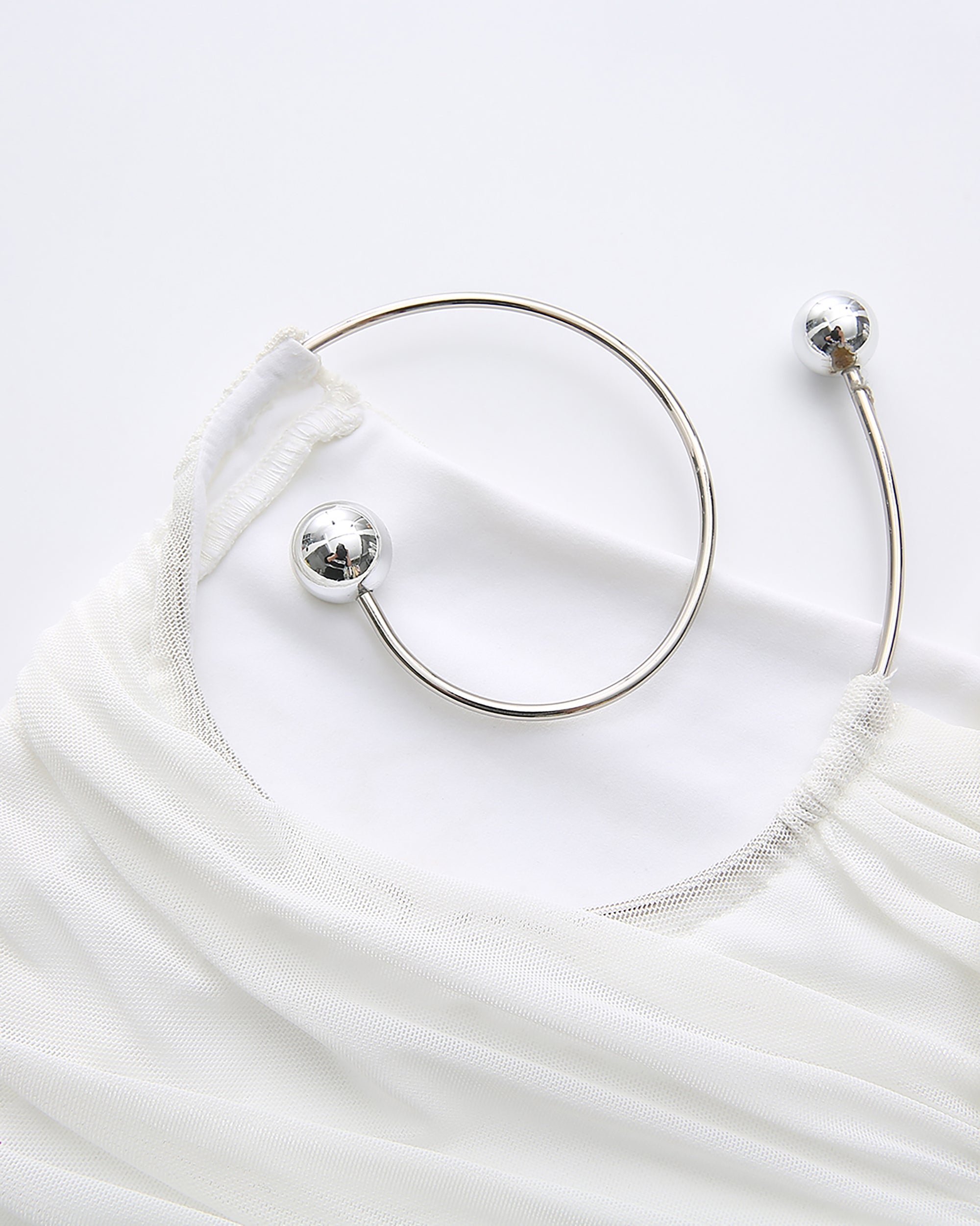 NEVER OFFEND L Angel Deconstructed Cutout Halter Sheer Maxi Dress