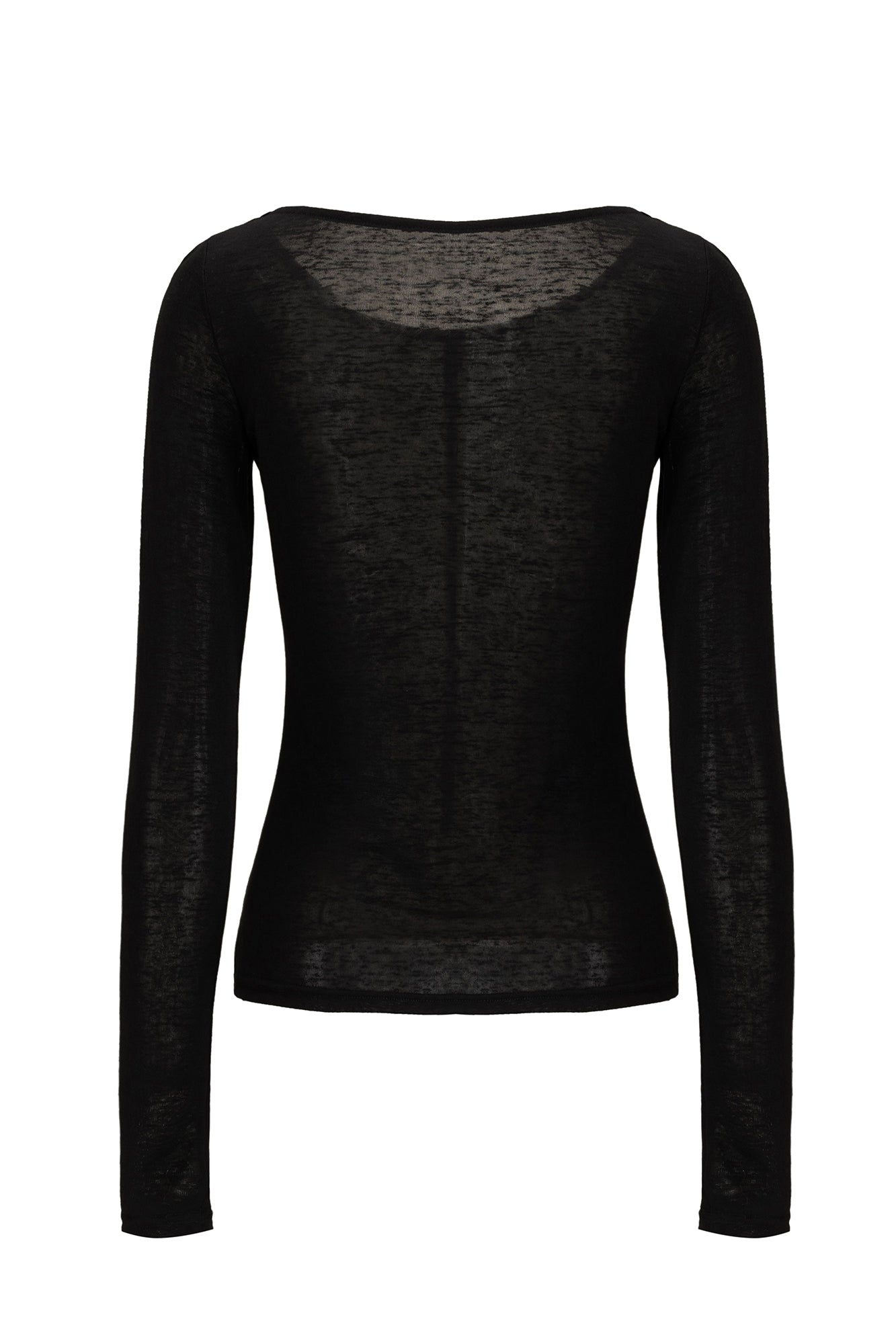 EMOHA 333 Graphic Sheer Long Sleeve Tee