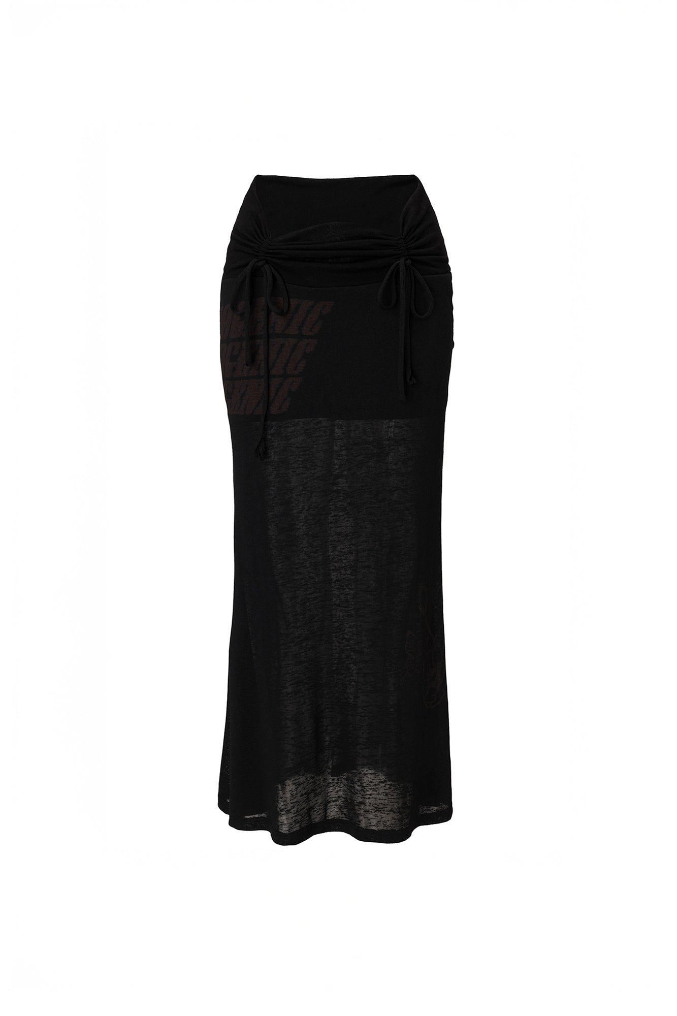 EMOHA Drawstring Sheer Mermaid Skirt
