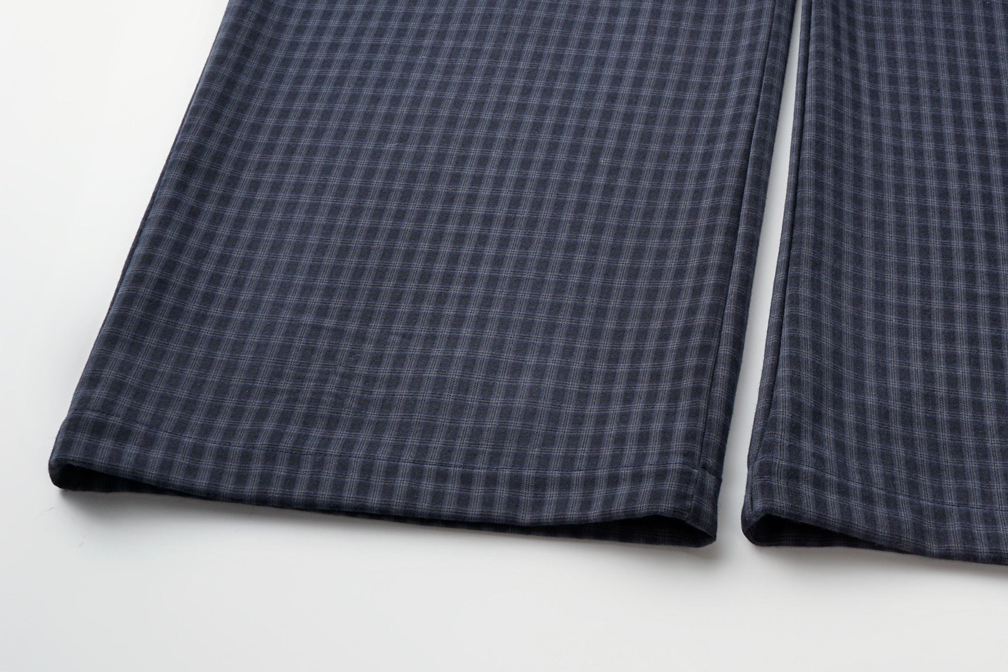 OINIMI Checked Pleated Wide-Leg Pants