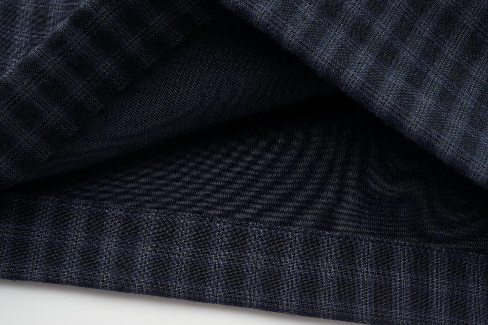 OINIMI Checked Pleated Wide-Leg Pants