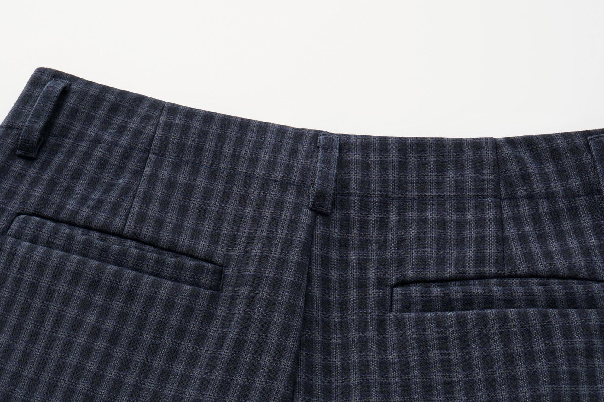 OINIMI Checked Pleated Wide-Leg Pants