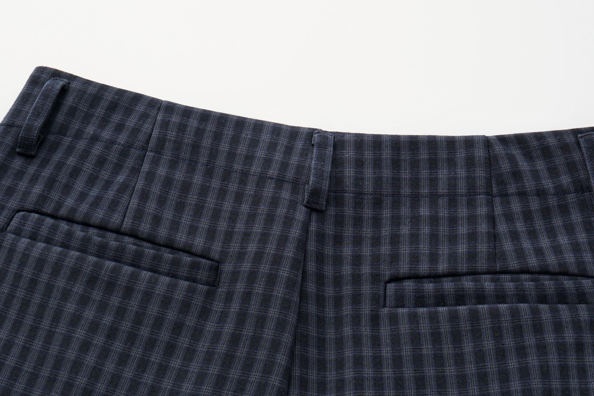 OINIMI Checked Pleated Wide-Leg Pants