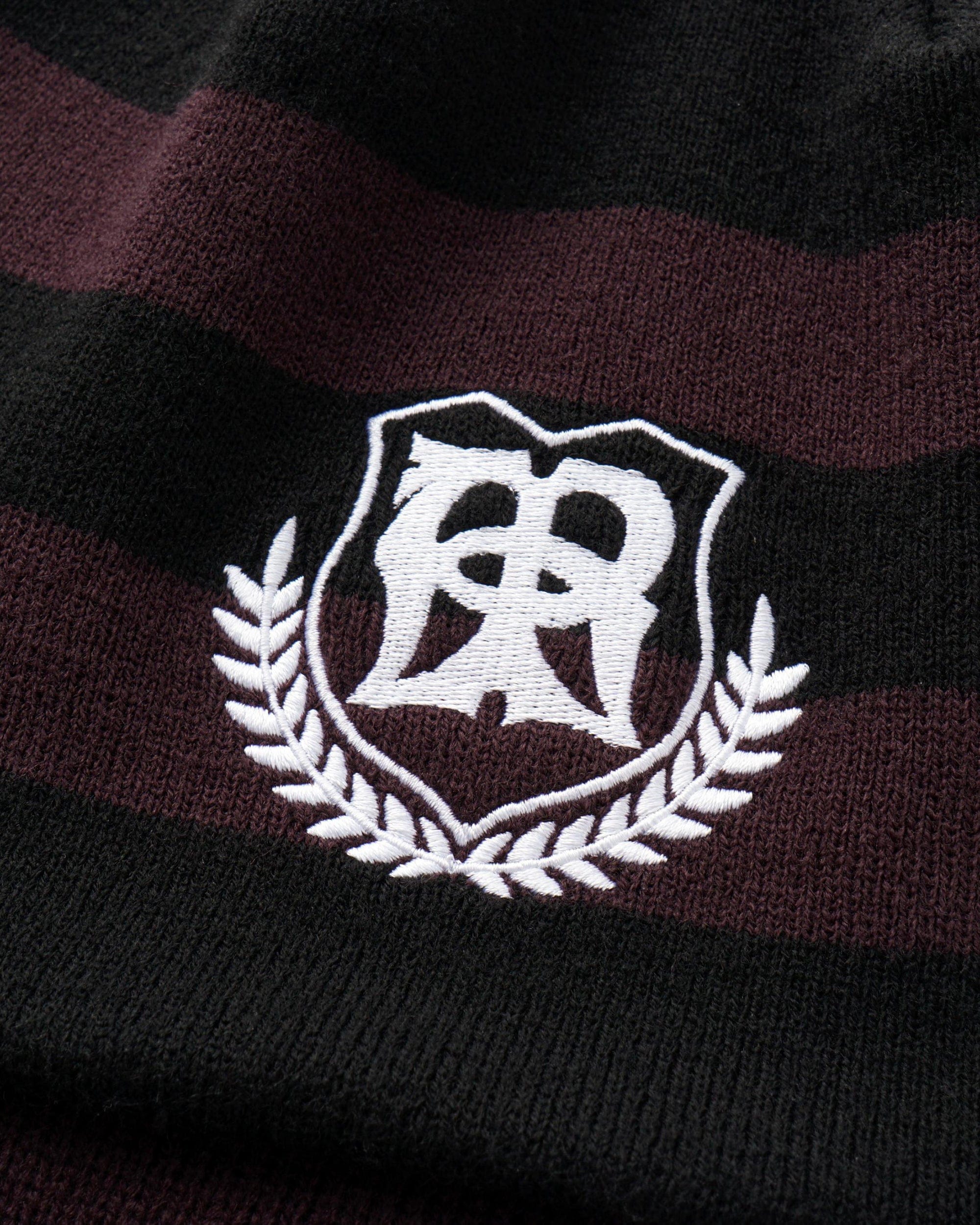 OINIMI Nautical Jacquard Stripe Knit Flight Cap