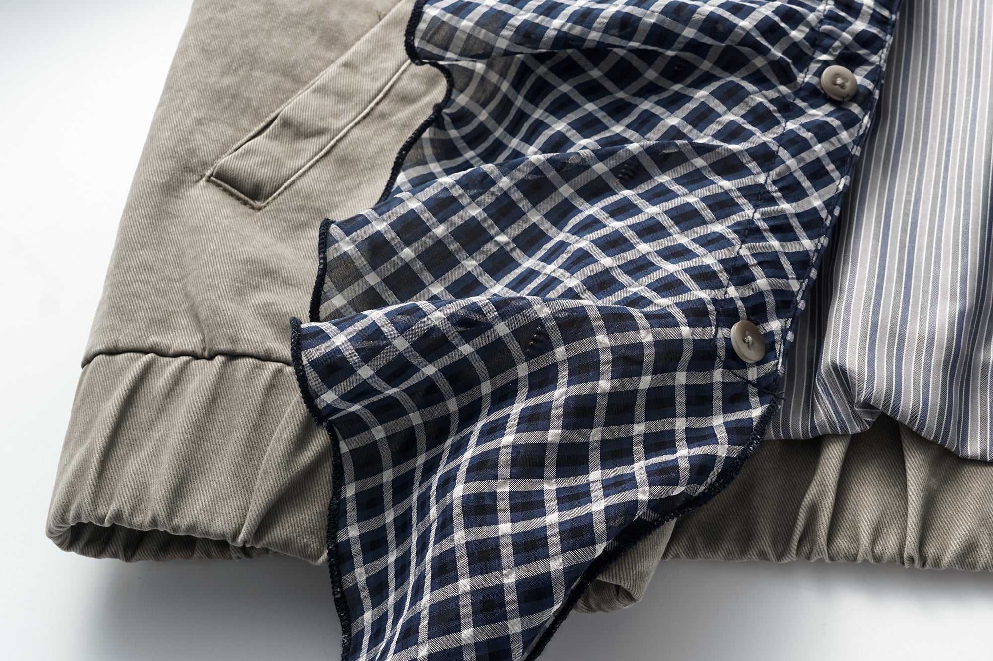 OINIMI Detachable Ruffle-Trim Harrington Jacket