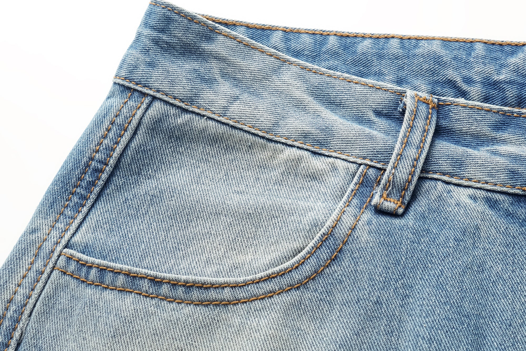 OINIMI Distressed Washed Wide-Leg Jeans