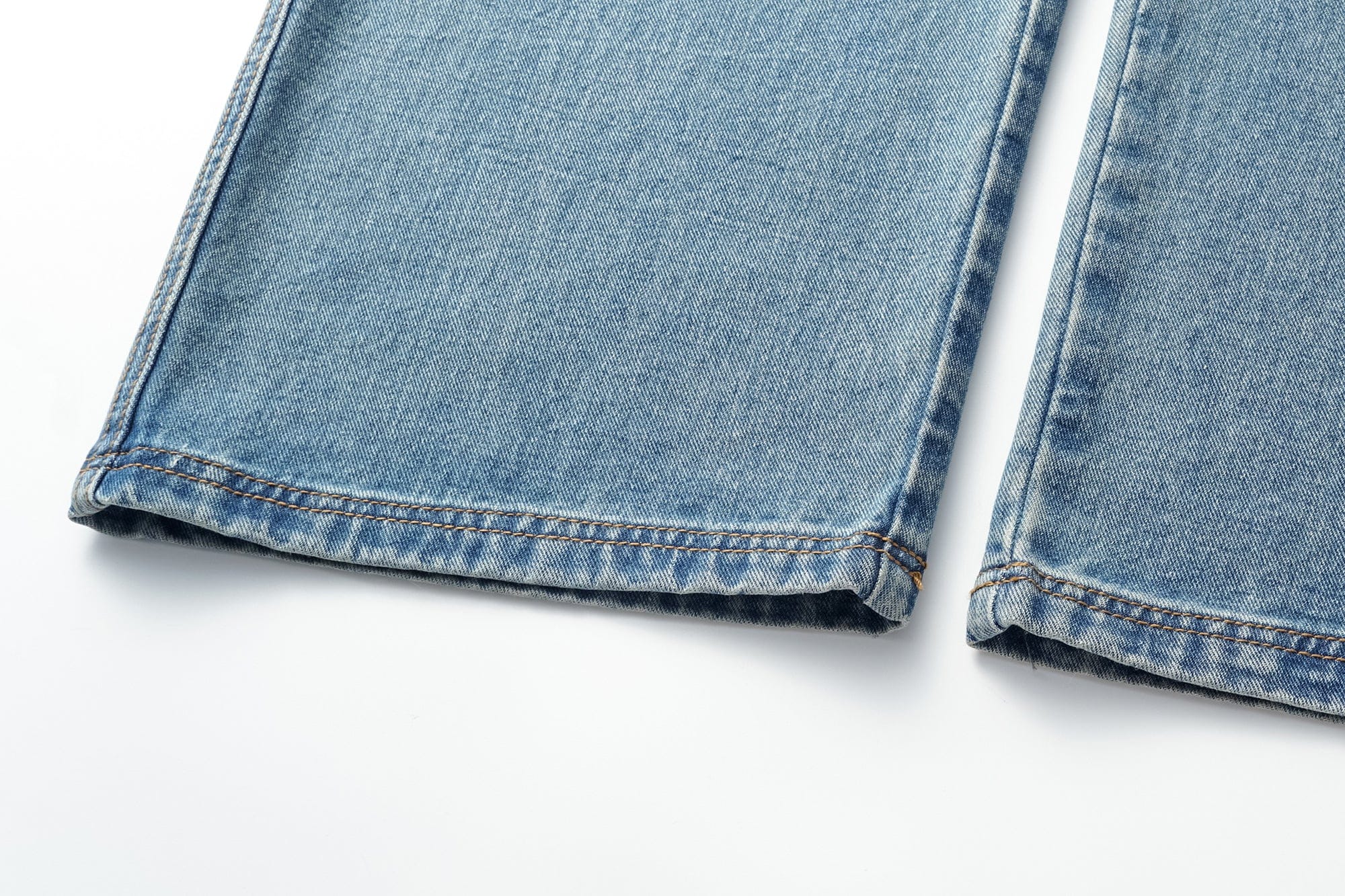 OINIMI Distressed Washed Wide-Leg Jeans