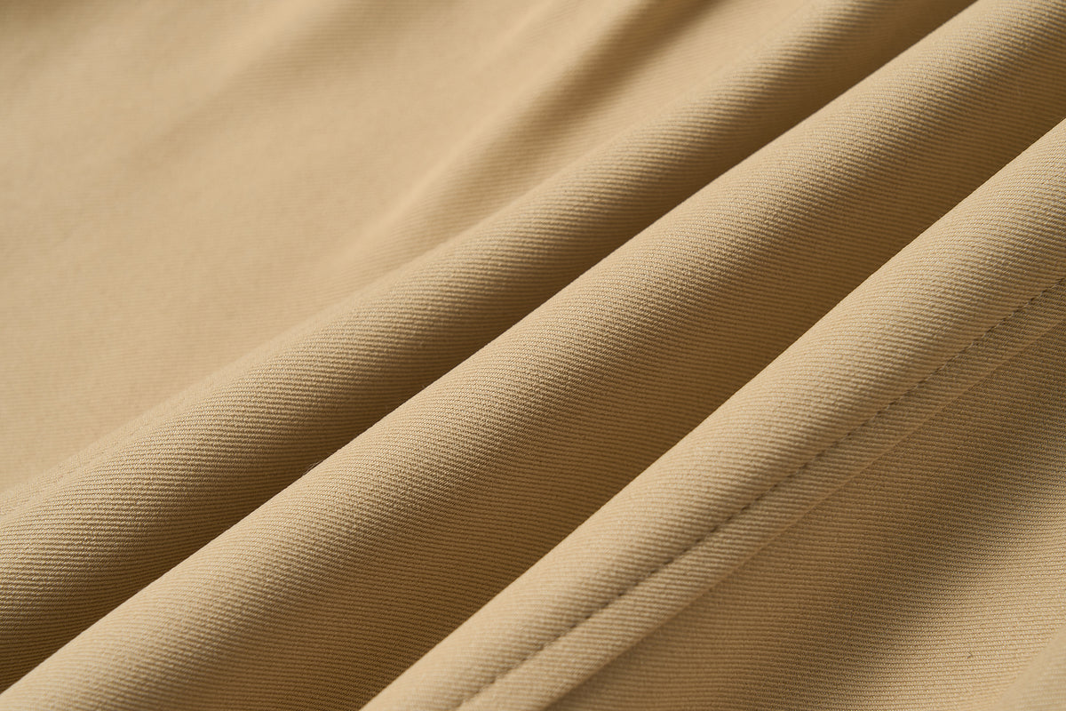 HIIMDAI Detachable Cape Double-Breasted Halter Dress