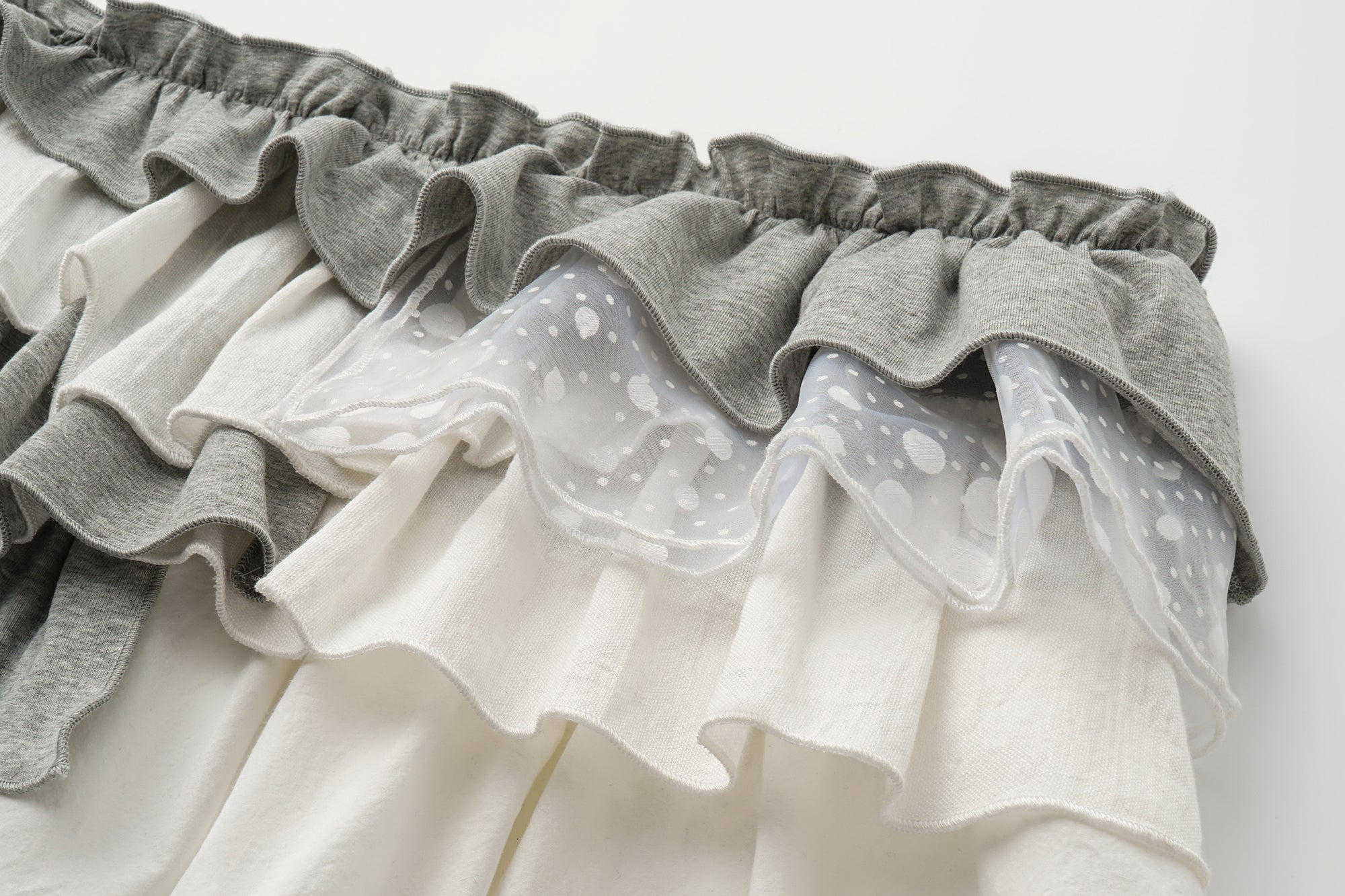 OINIMI Spliced Layered Ruffle Belt