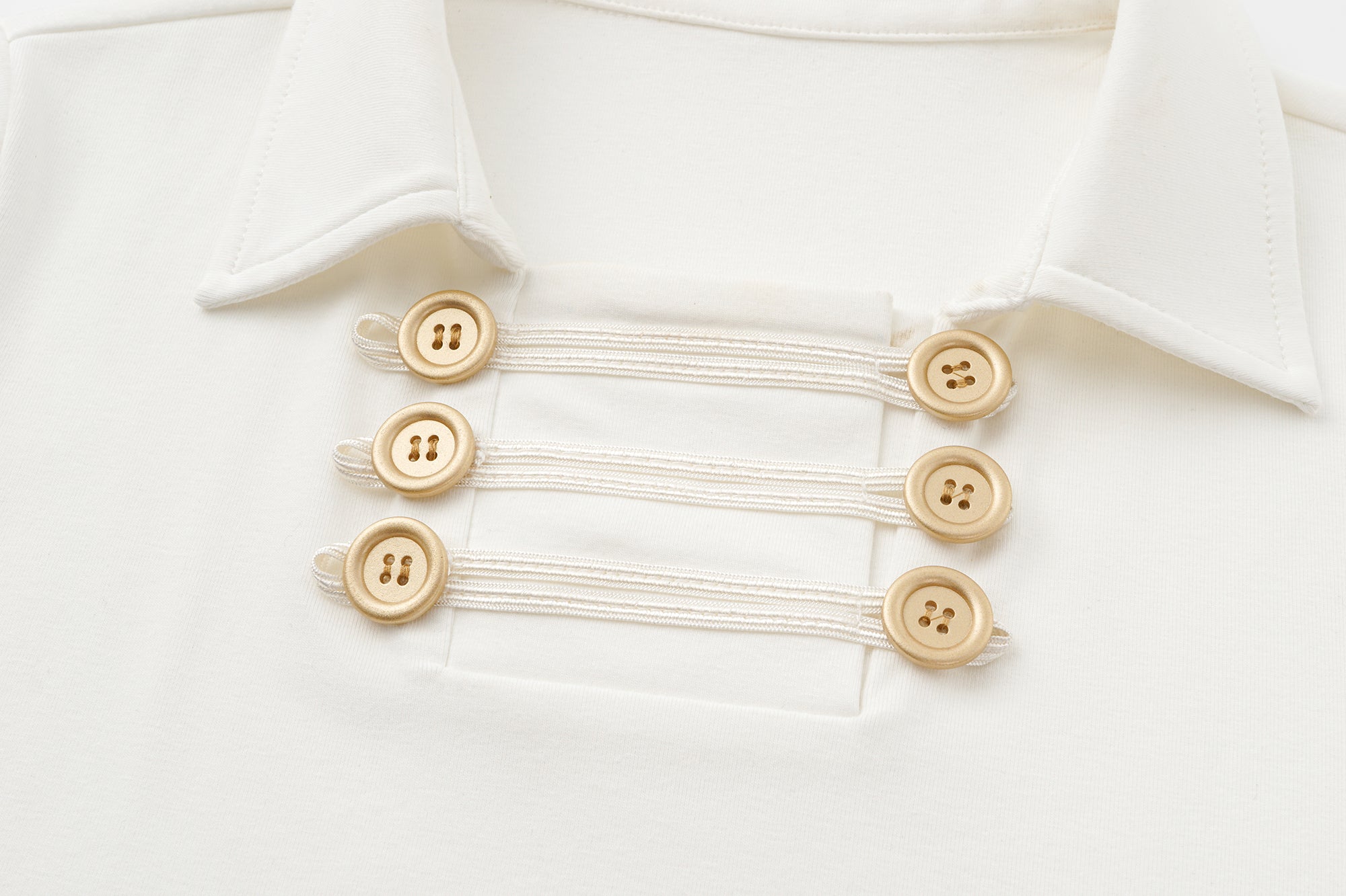OINIMI Military Button Collared T-Shirt