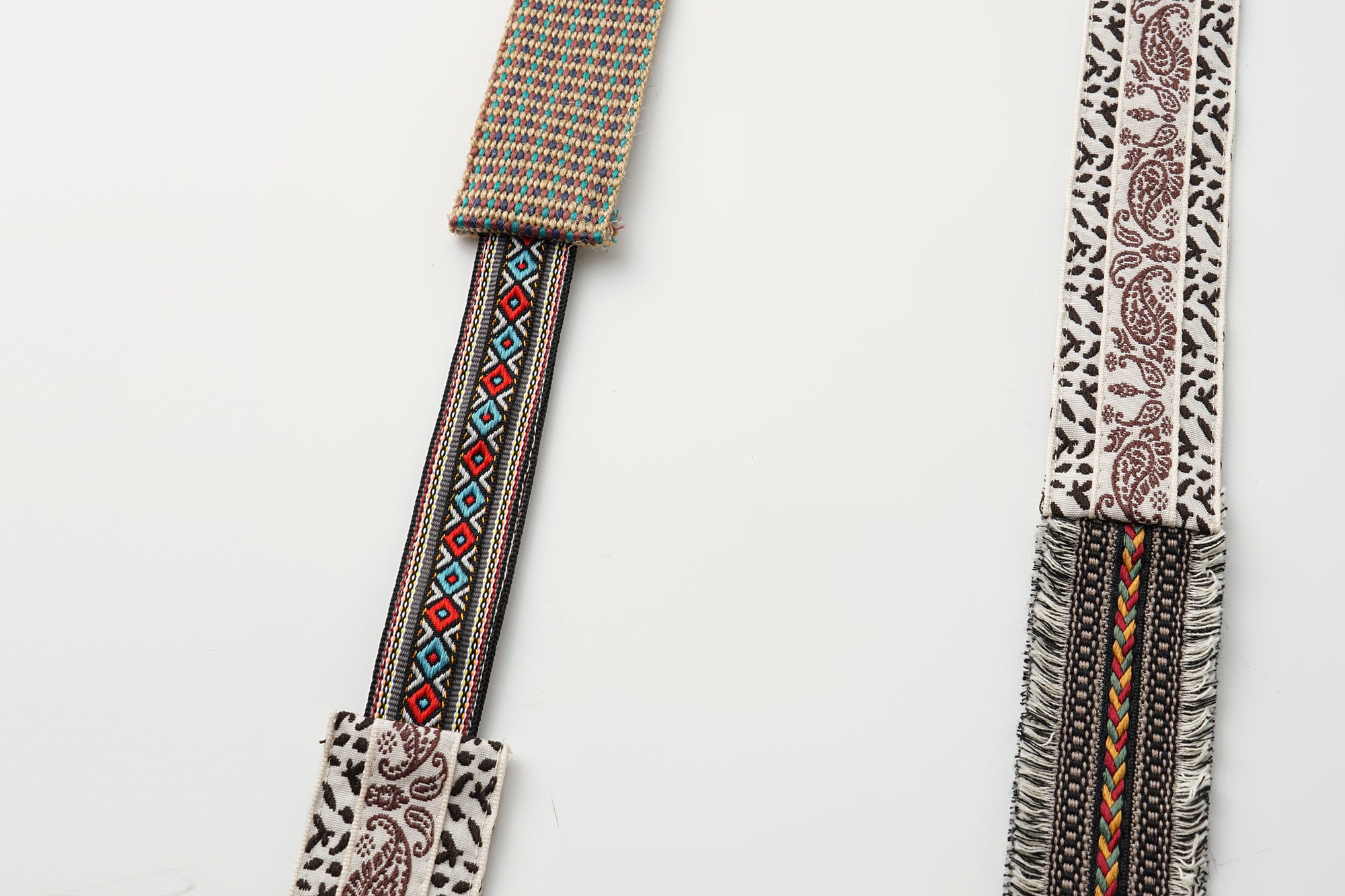 OINIMI Tribal-Strap Leopard Faux-Fur Crossbody Bag